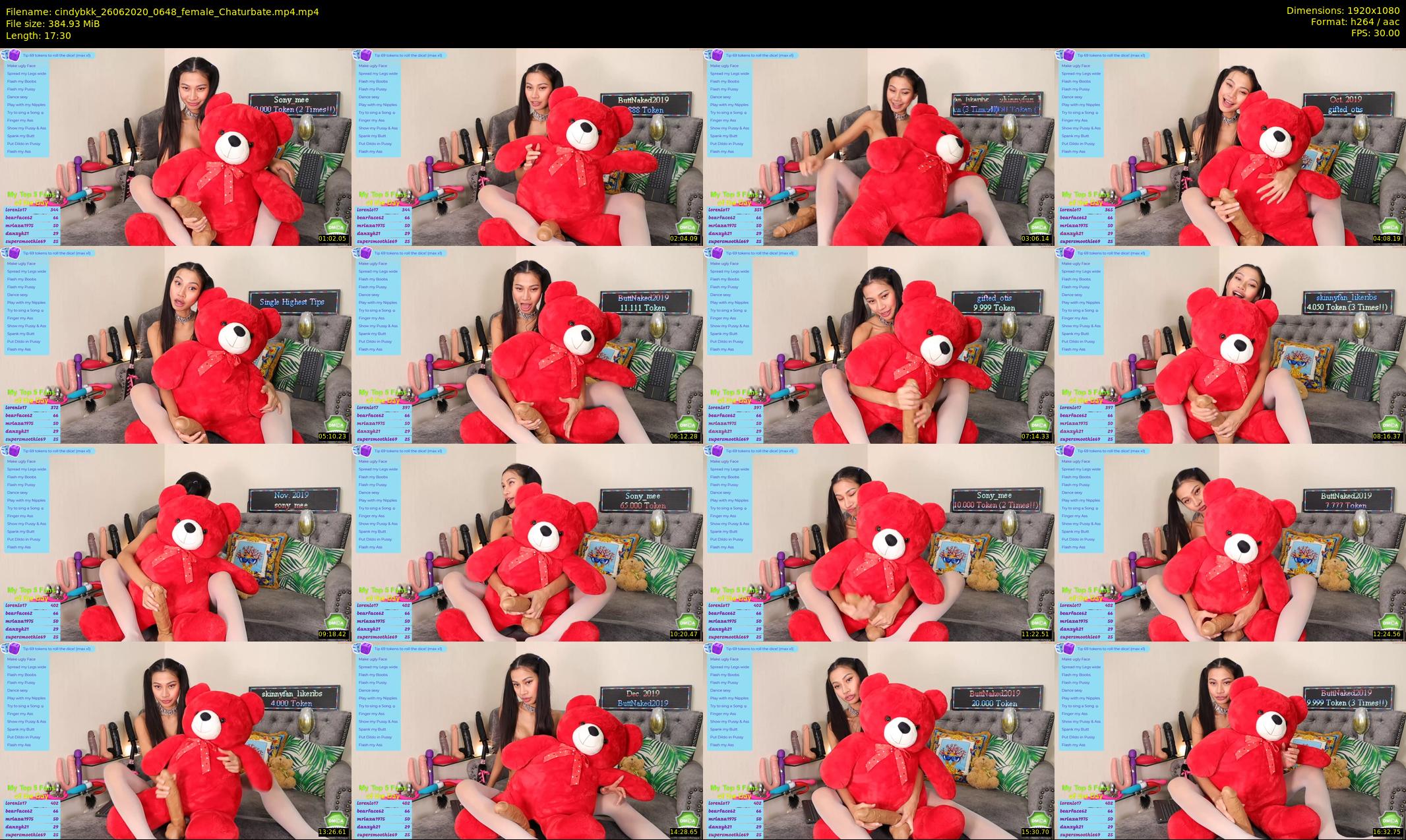 cindybkk — 18 minute Chaturbate female cam show recording, 1080p, Jun 26, 2020