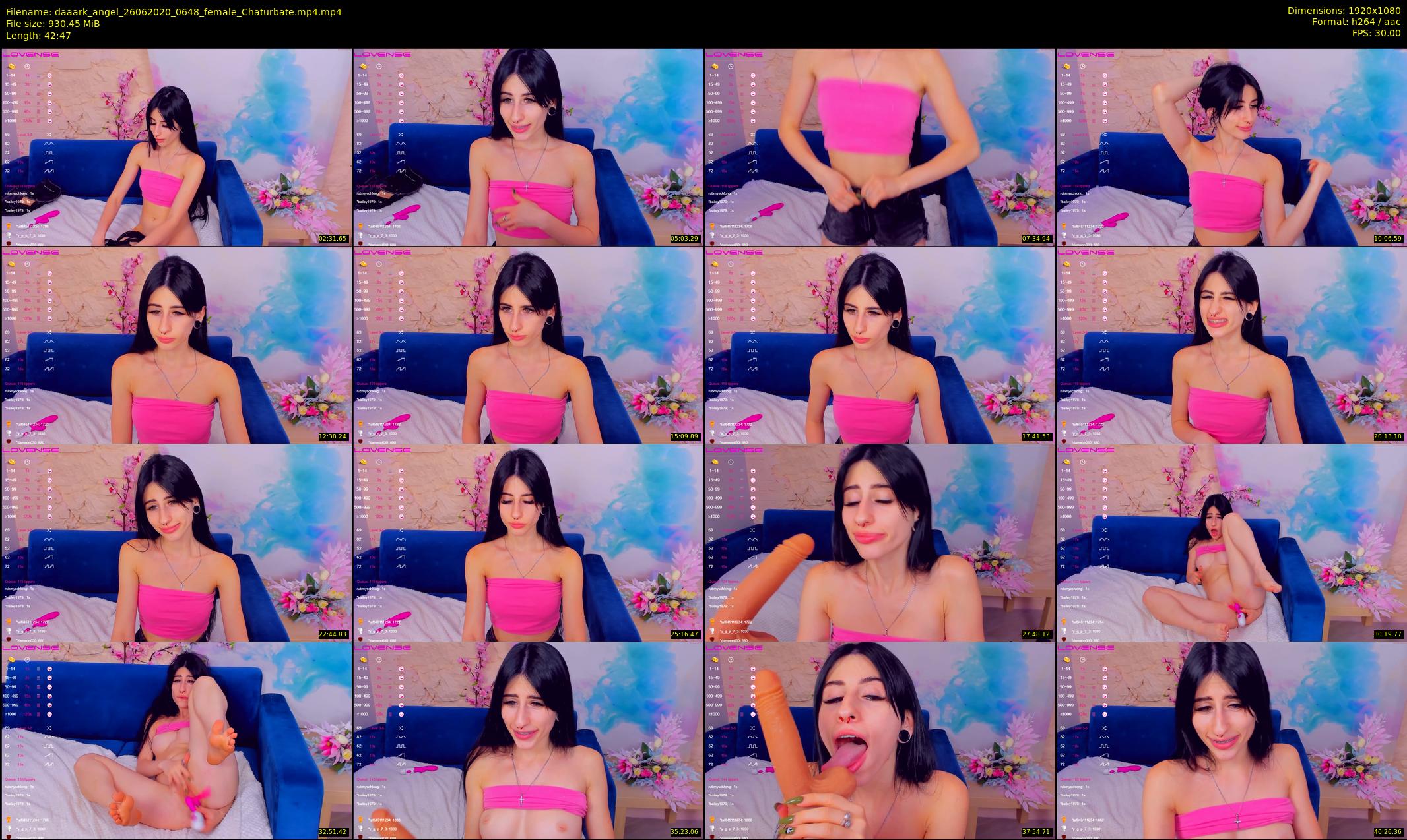 daaark_angel — 43 minute Chaturbate female cam show recording, 1080p, Jun 26, 2020