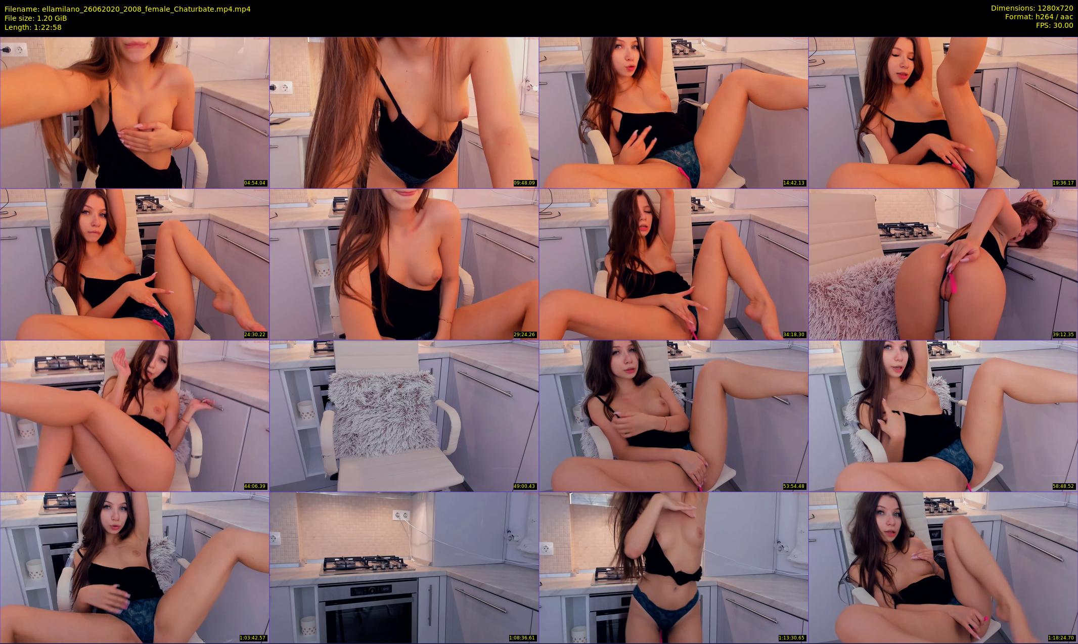 ellamilano — 83 minute Chaturbate female cam show recording, 720p, Jun 26, 2020
