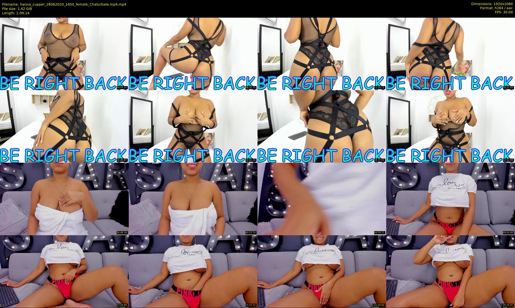 hanna_cupper — 70 minute Chaturbate female cam show recording, 1080p, Jun 26, 2020