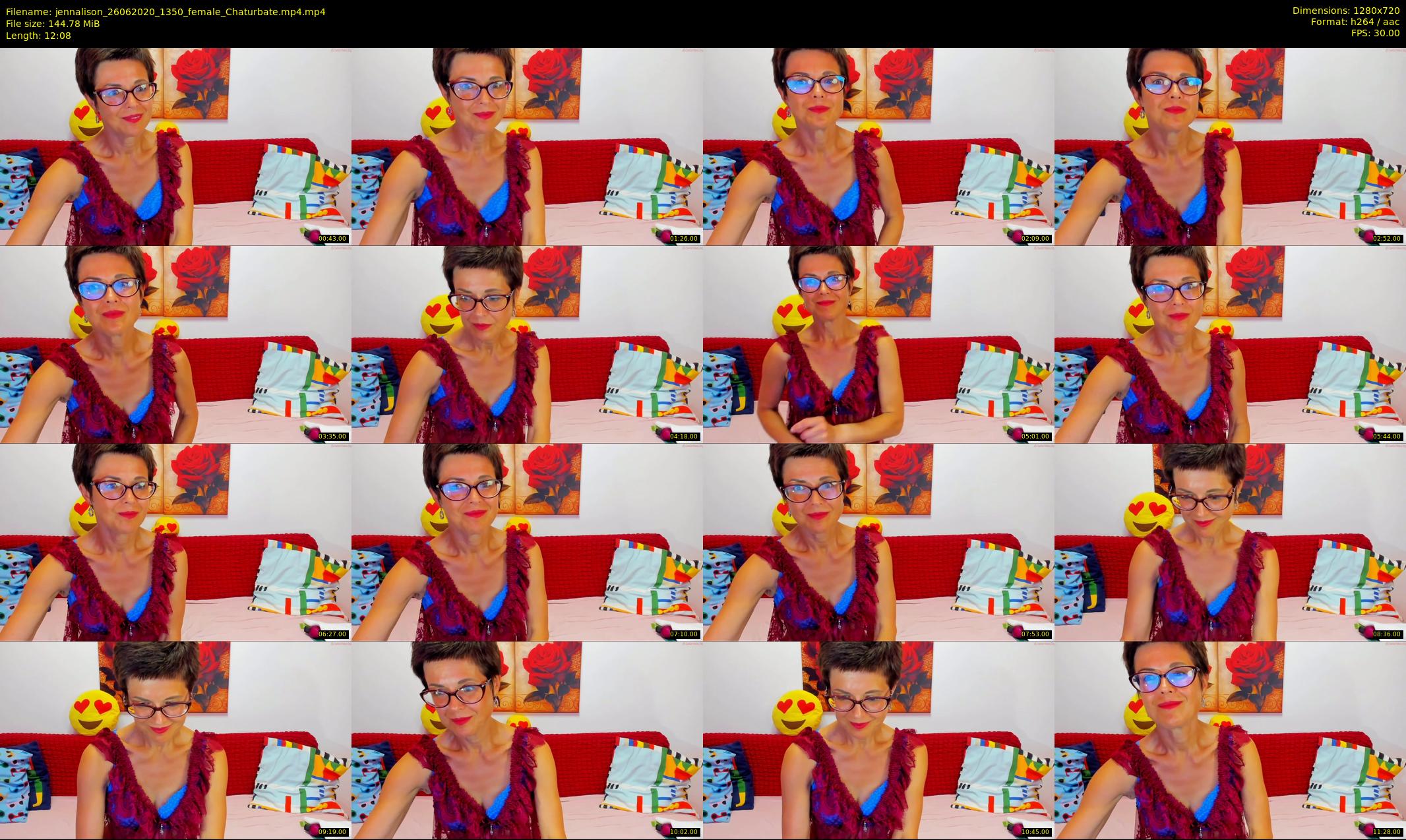 jennalison — 13 minute Chaturbate female cam show recording, 720p, Jun 26, 2020