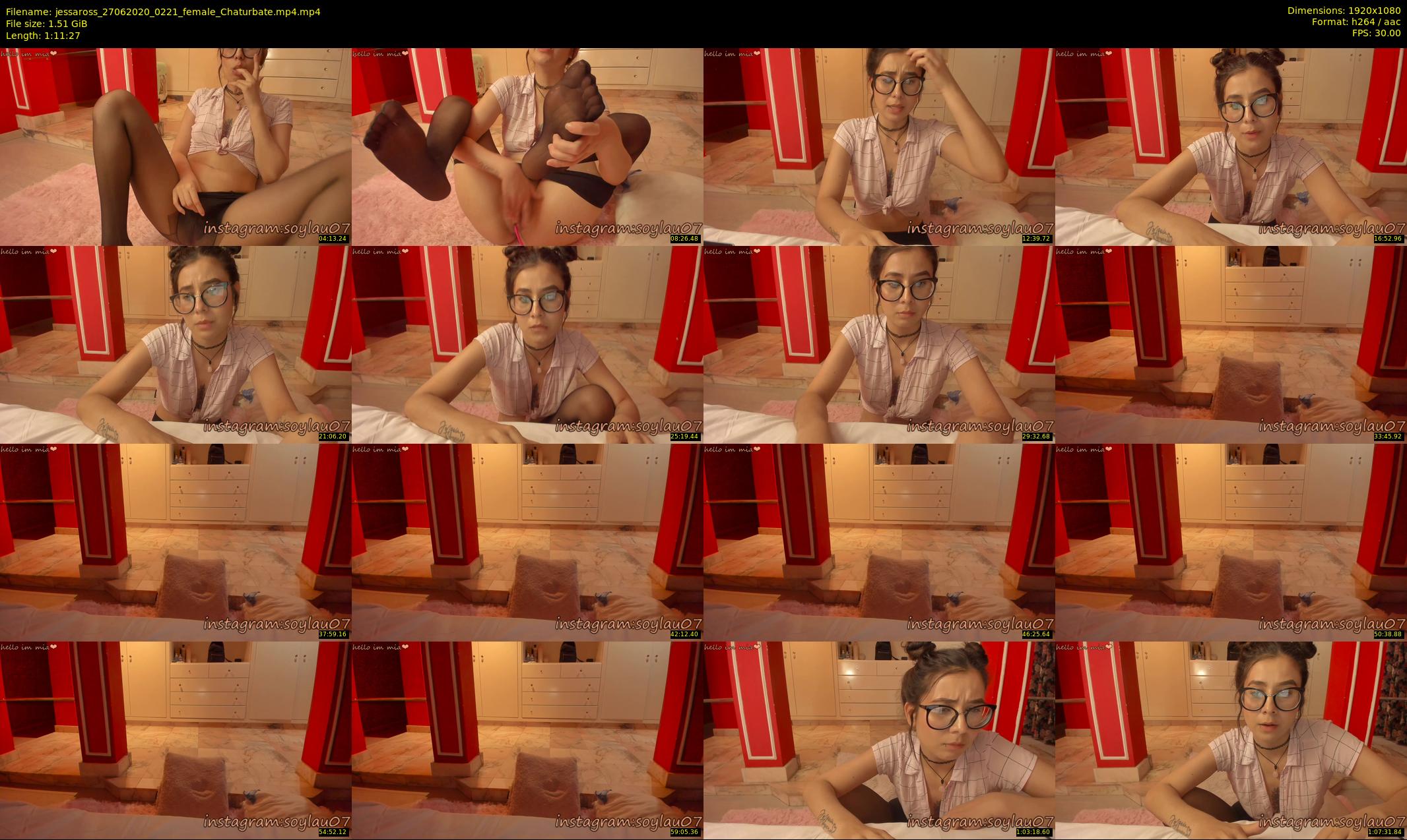 jessaross — 72 minute Chaturbate female cam show recording, 1080p, Jun 27, 2020