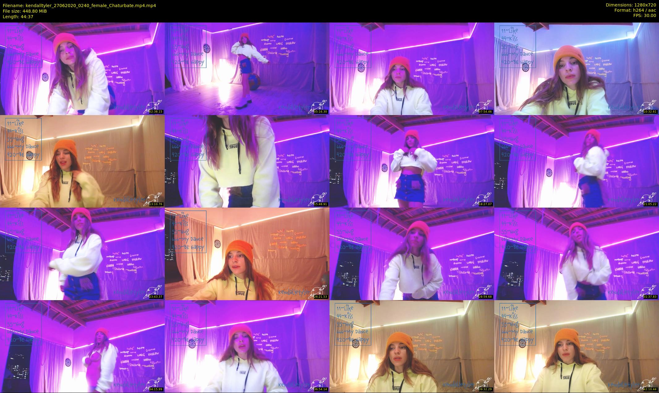 kendalltyler — 45 minute Chaturbate female cam show recording, 720p, Jun 27, 2020