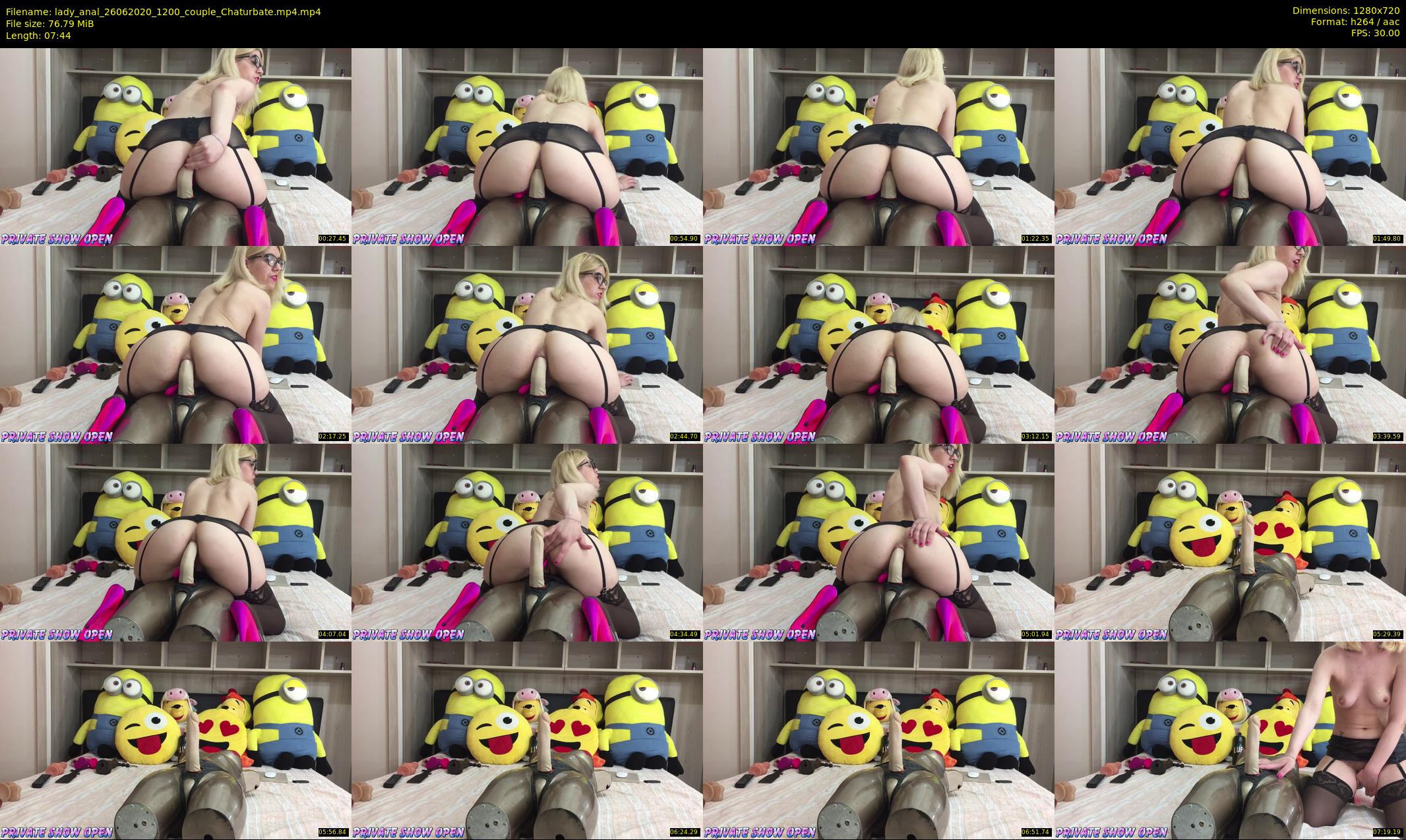 lady_anal — 8 minute Chaturbate female cam show recording, 720p, Jun 26, 2020