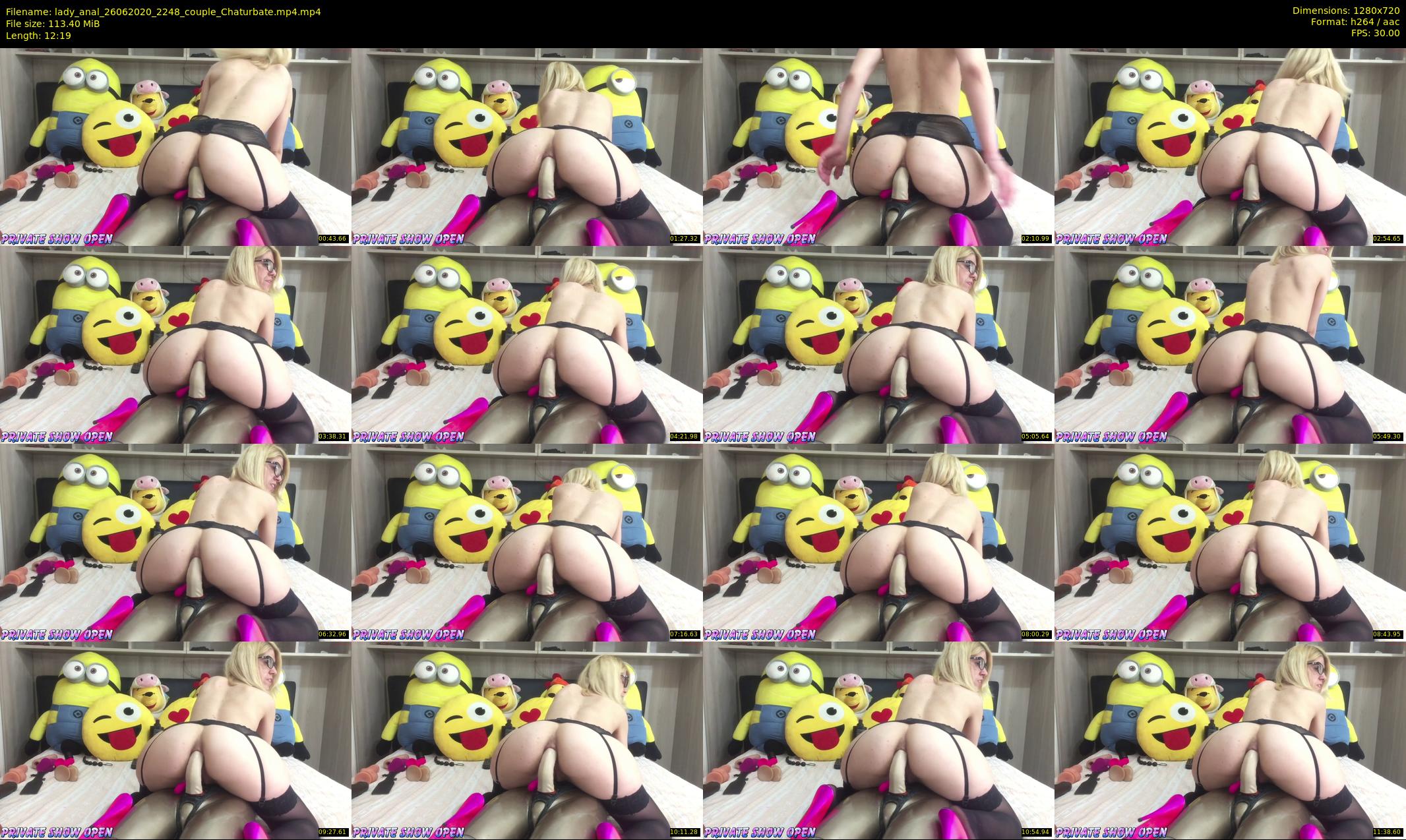 lady_anal — 13 minute Chaturbate female cam show recording, 720p, Jun 26, 2020