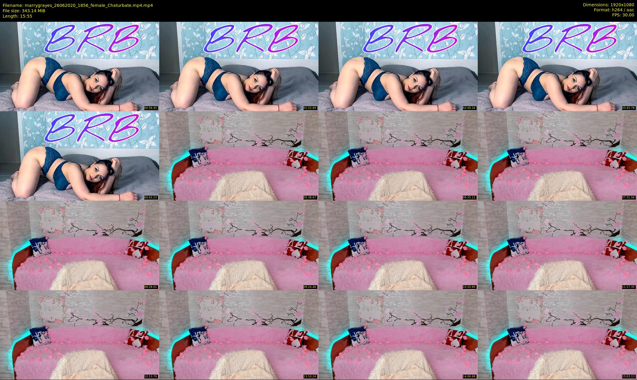 marrygrayes — 16 minute Chaturbate female cam show recording, 1080p, Jun 26, 2020