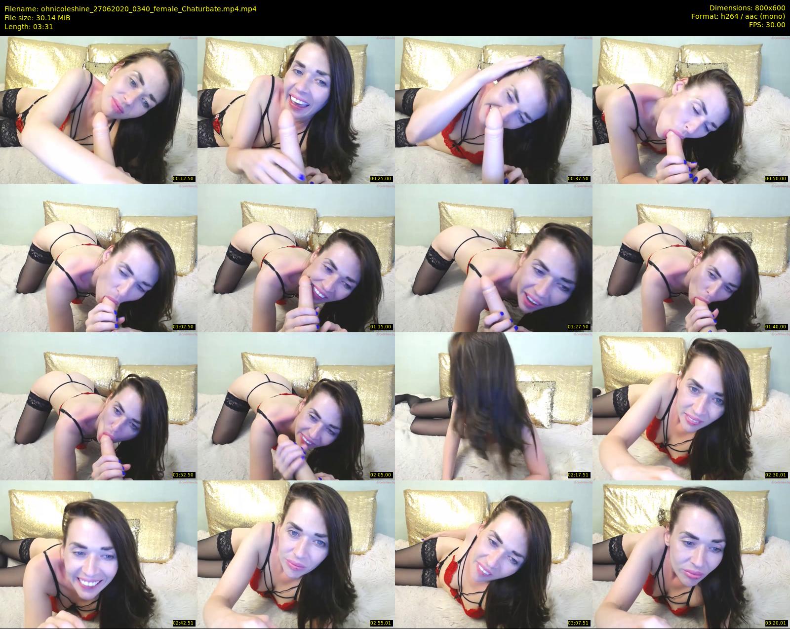 ohnicoleshine — 4 minute Chaturbate female cam show recording, 480p, Jun 27, 2020