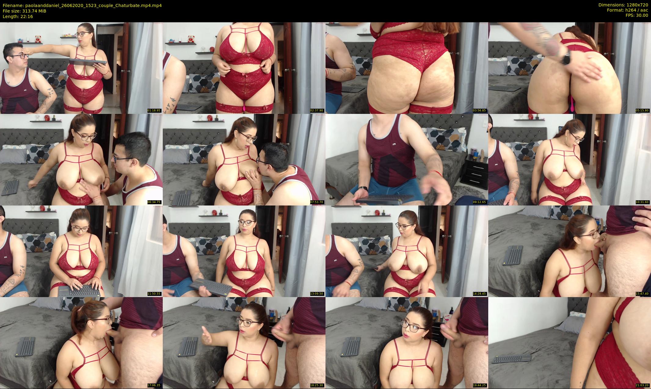 paolaanddaniel — 23 minute Chaturbate couple cam show recording, 720p, Jun 26, 2020