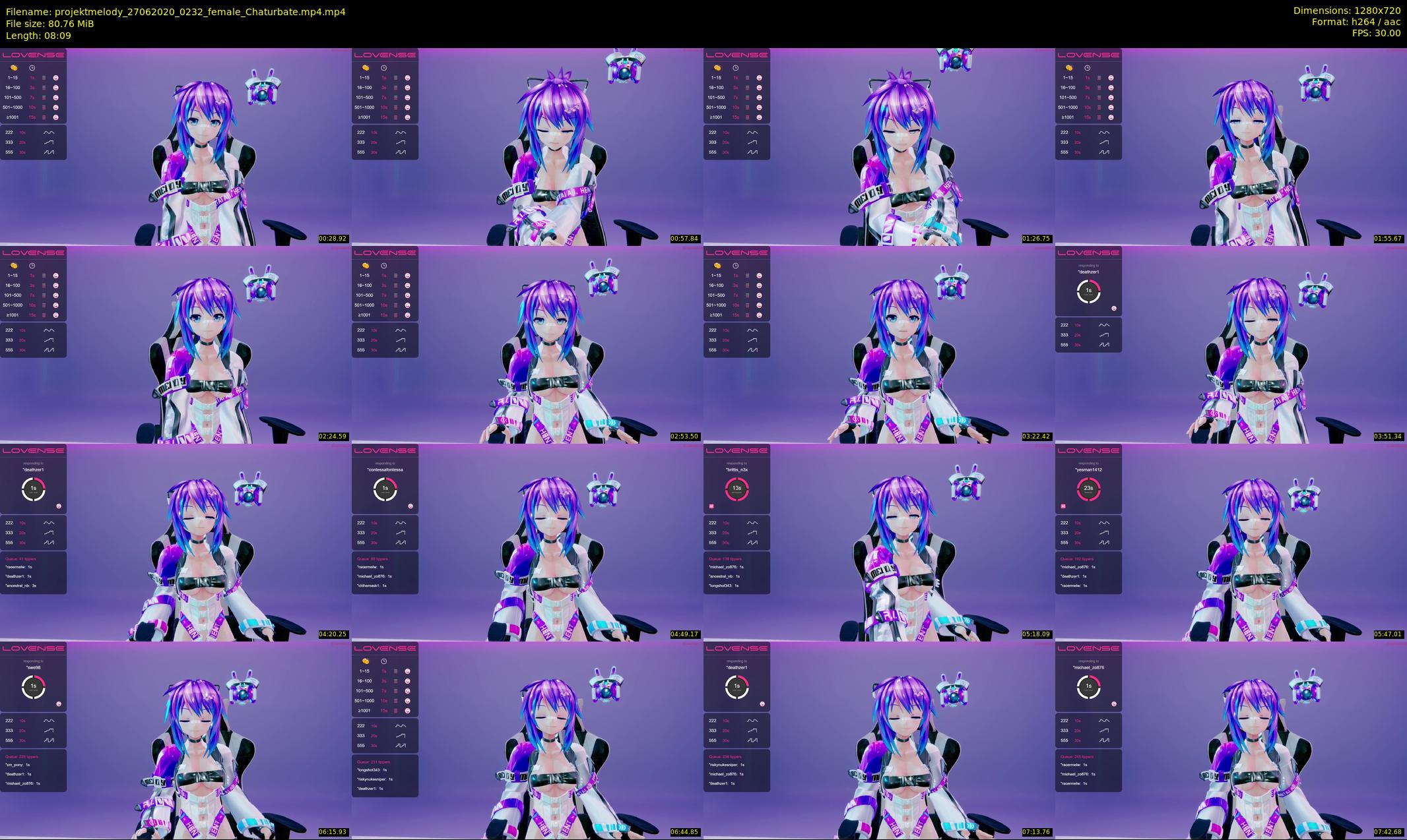 projektmelody — 9 minute Chaturbate female cam show recording, 720p, Jun 27, 2020