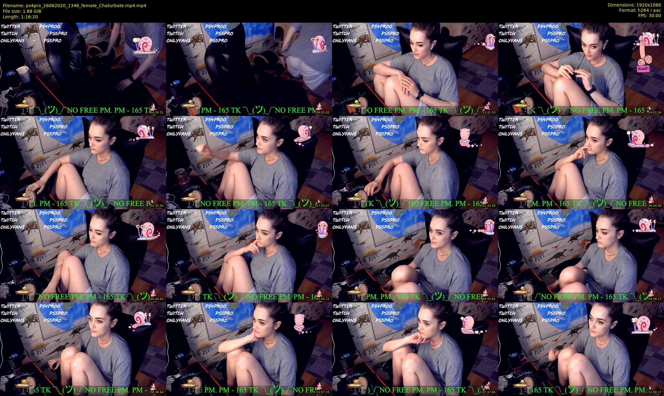 ps4pro — 77 minute Chaturbate female cam show recording, 1080p, Jun 26, 2020