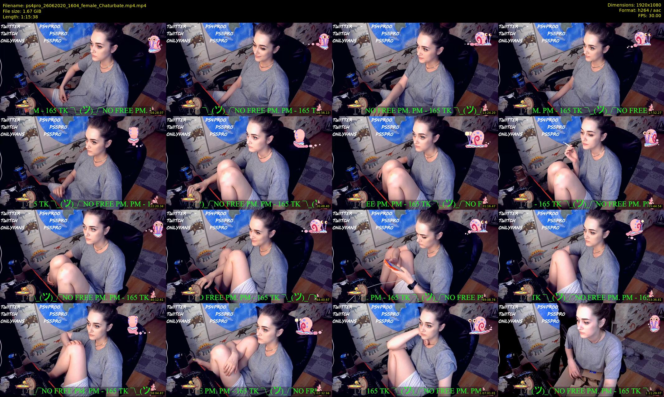 ps4pro — 76 minute Chaturbate female cam show recording, 1080p, Jun 26, 2020