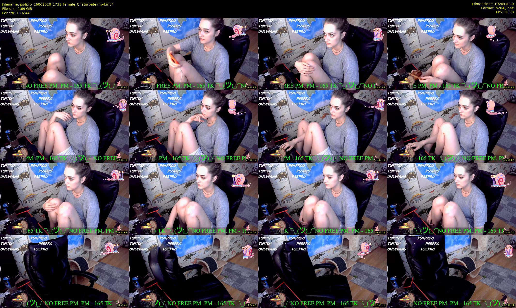 ps4pro — 77 minute Chaturbate female cam show recording, 1080p, Jun 26, 2020