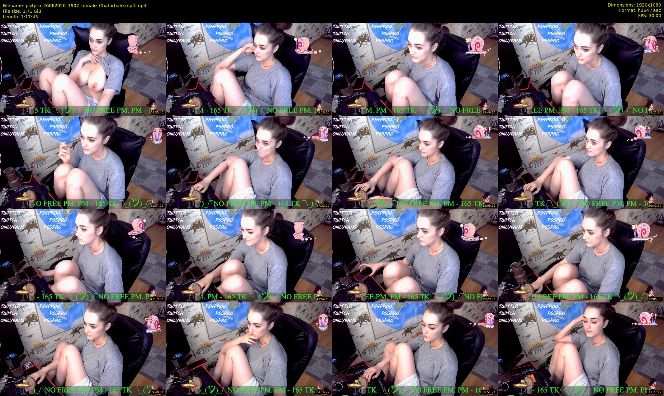 ps4pro — 78 minute Chaturbate female cam show recording, 1080p, Jun 26, 2020