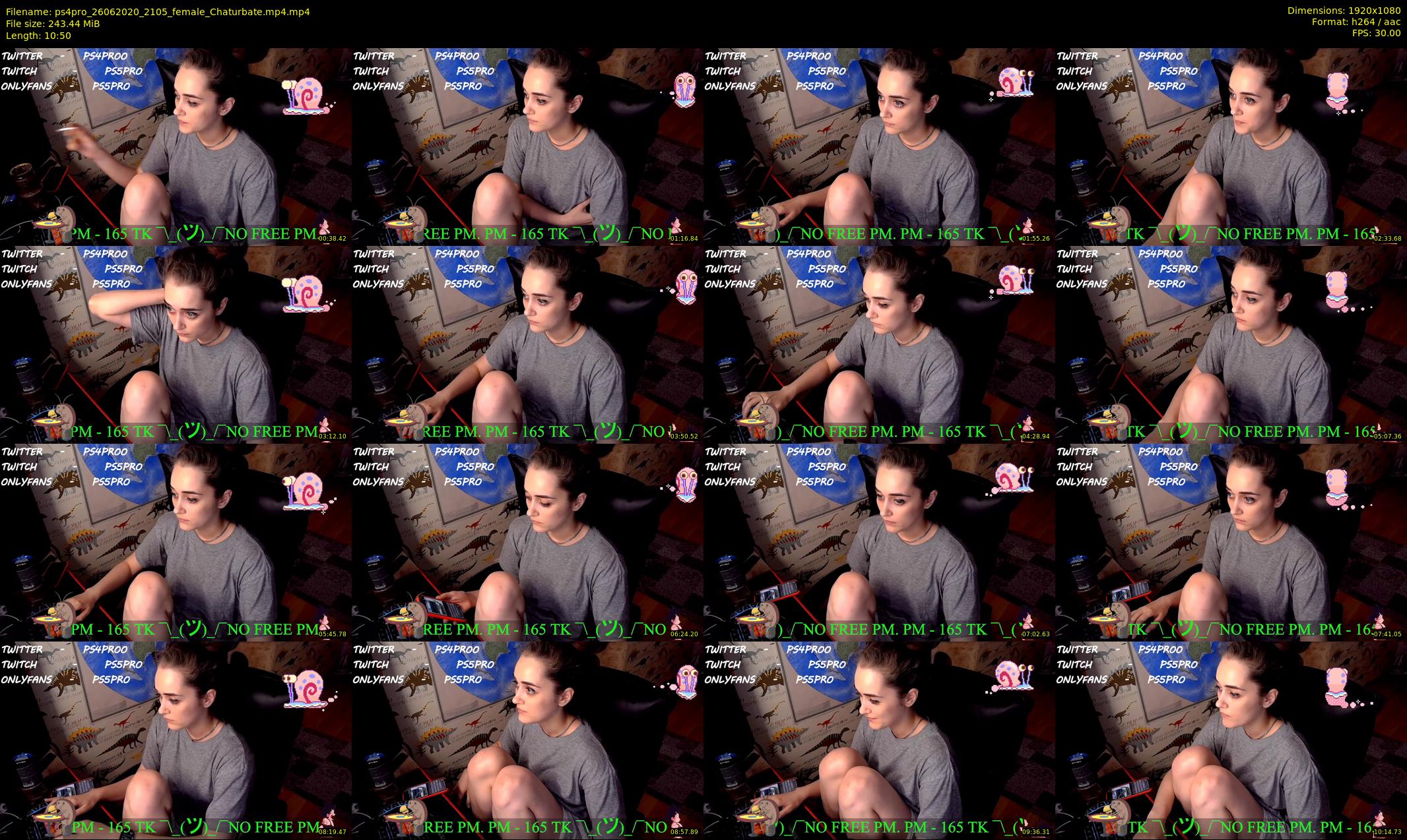 ps4pro — 11 minute Chaturbate female cam show recording, 1080p, Jun 26, 2020