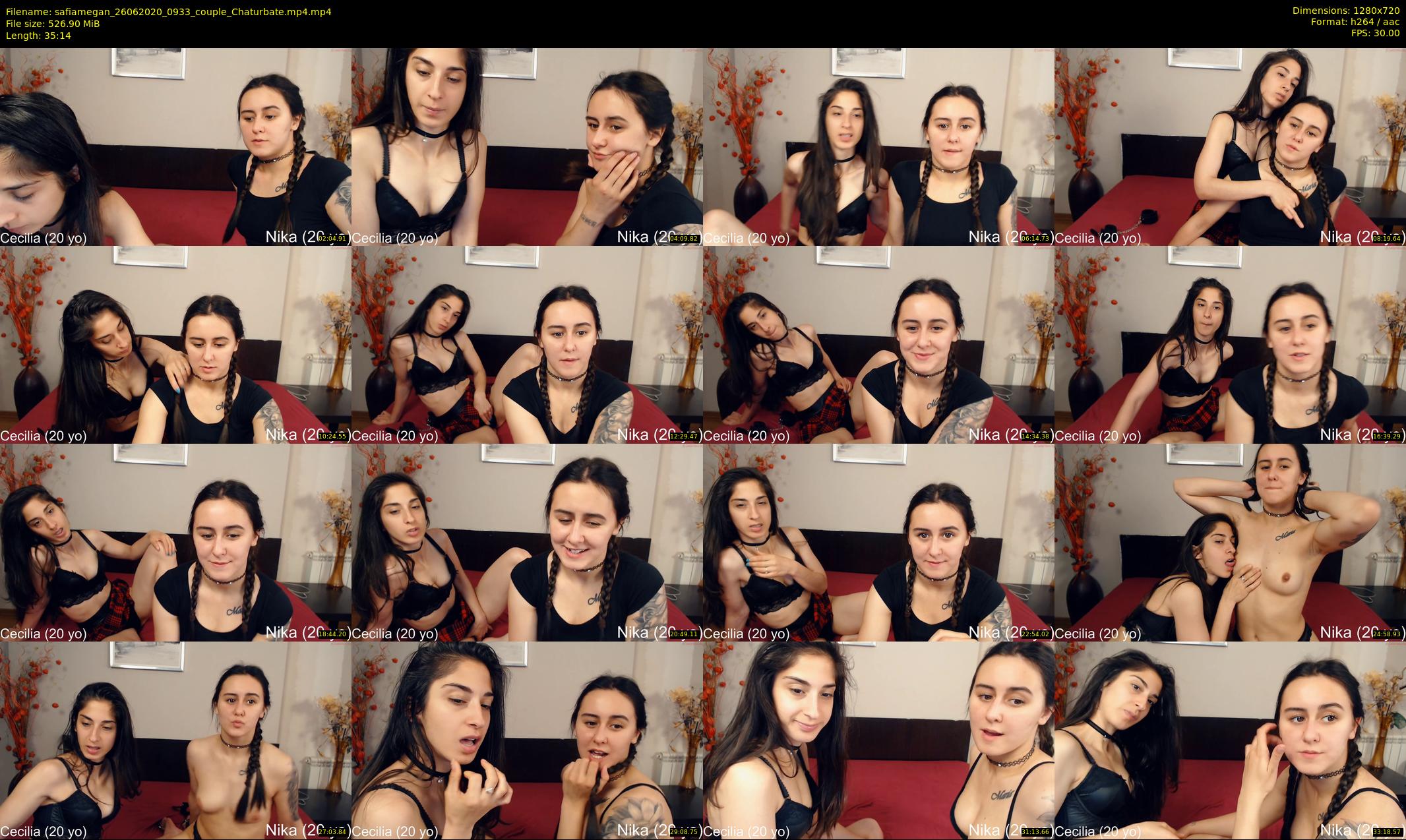 safiamegan — 36 minute Chaturbate couple cam show recording, 720p, Jun 26, 2020
