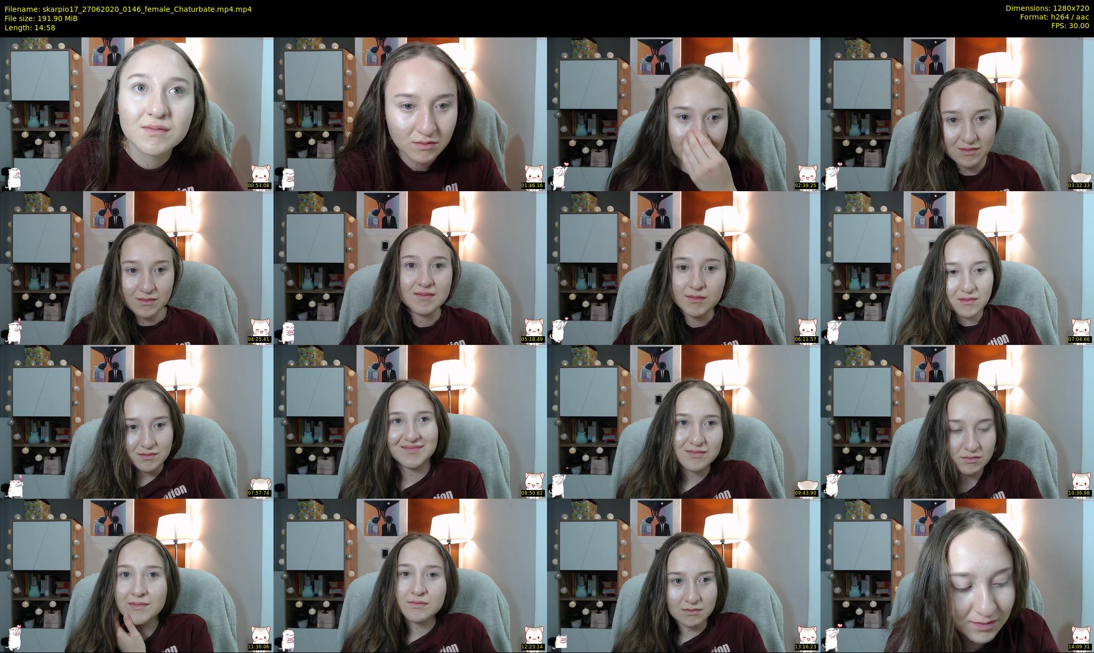 skarpio17 — 15 minute Chaturbate female cam show recording, 720p, Jun 27, 2020