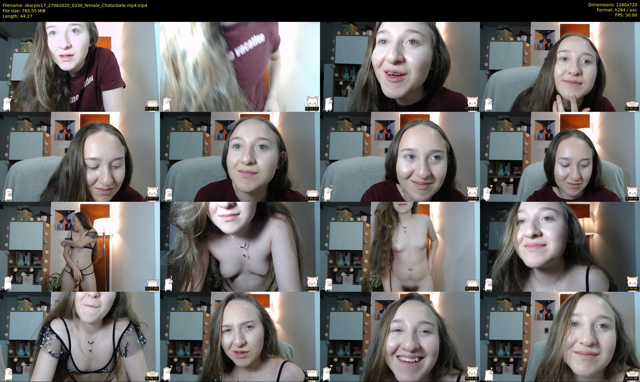skarpio17 — 45 minute Chaturbate female cam show recording, 720p, Jun 27, 2020