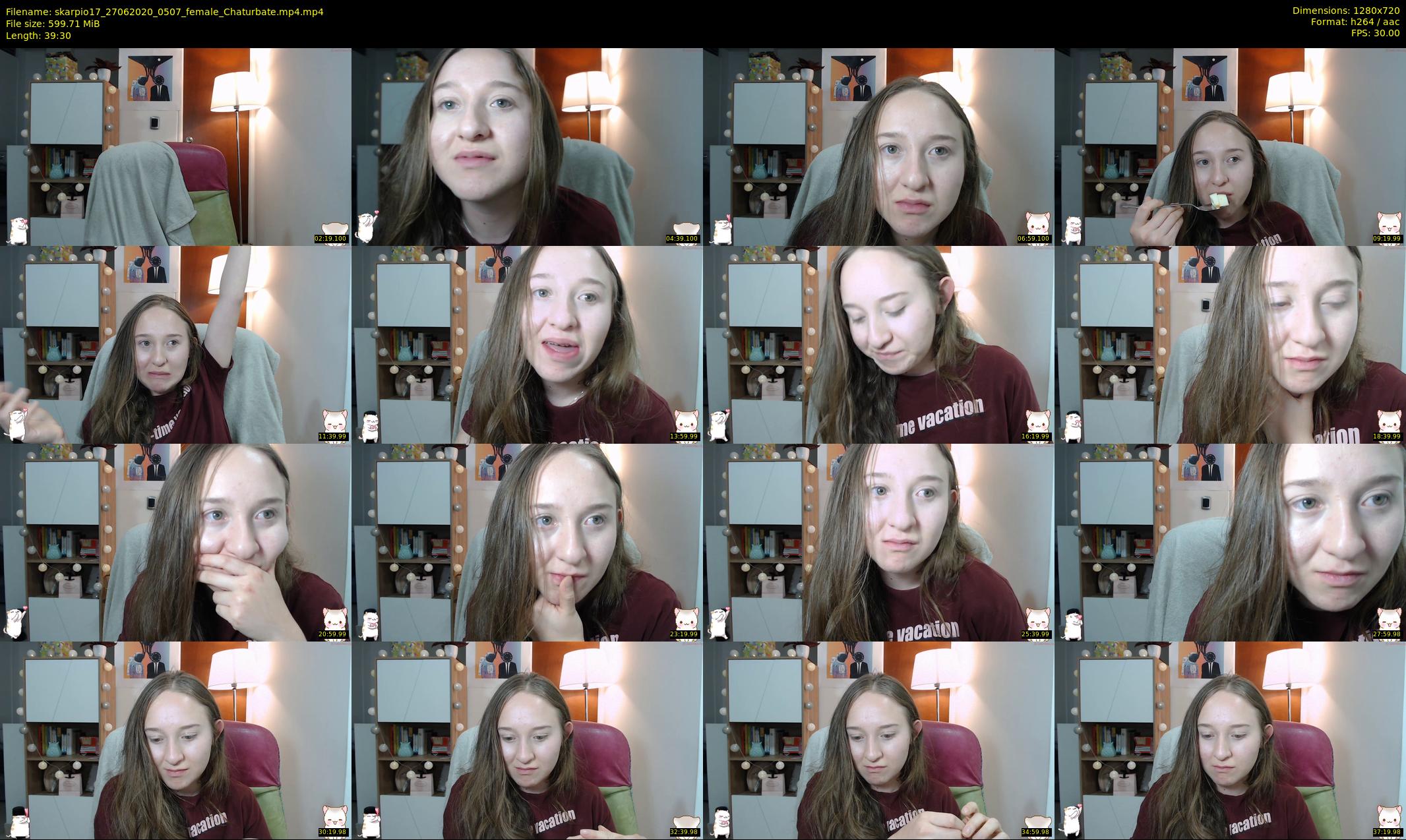 skarpio17 — 40 minute Chaturbate female cam show recording, 720p, Jun 27, 2020