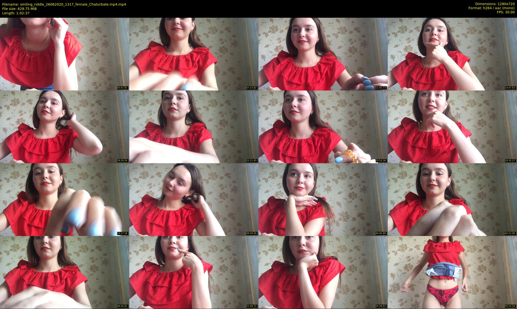 smiling_riddle — 63 minute Chaturbate female cam show recording, 720p, Jun 26, 2020