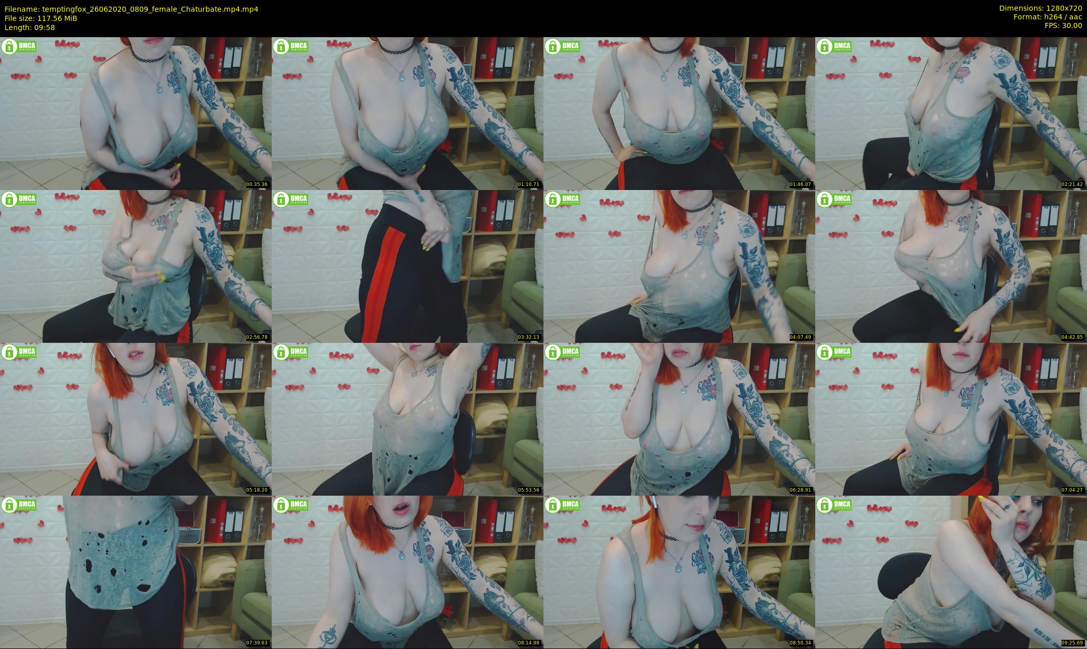 temptingfox — 10 minute Chaturbate female cam show recording, 720p, Jun 26, 2020
