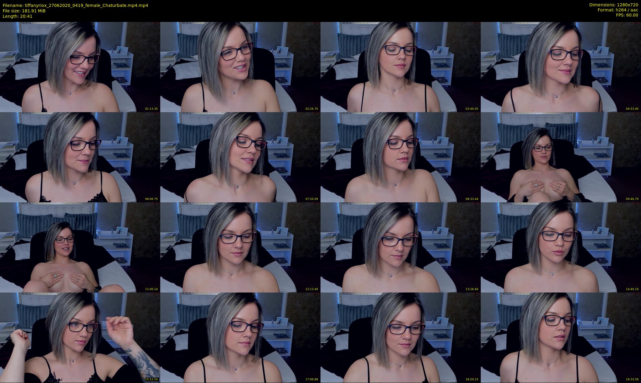 tiffanyriox — 21 minute Chaturbate female cam show recording, 720p, Jun 27, 2020