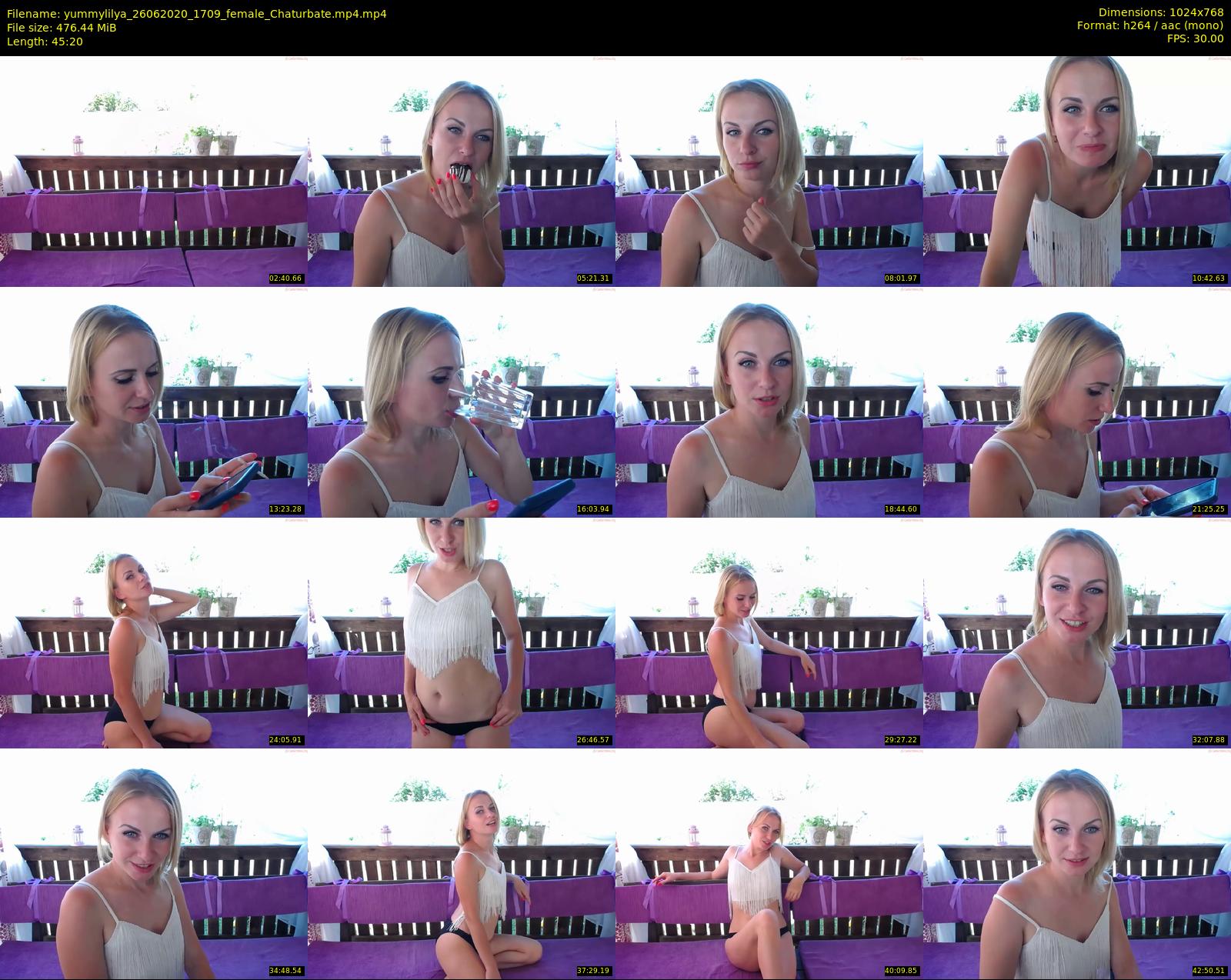 yummylilya — 46 minute Chaturbate female cam show recording, 720p, Jun 26, 2020