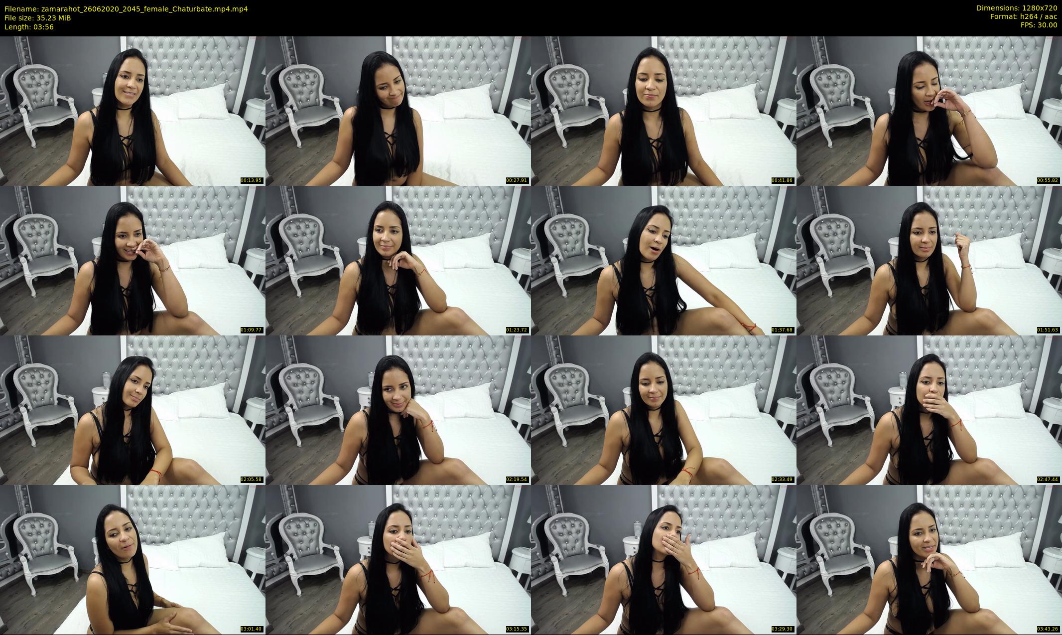 zamarahot — 4 minute Chaturbate female cam show recording, 720p, Jun 26, 2020