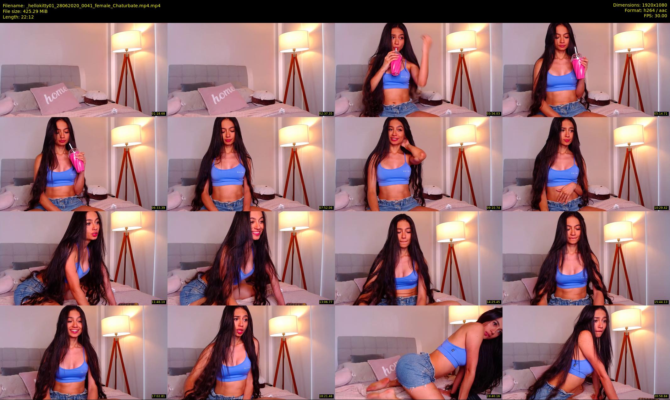_hellokitty01 — 23 minute Chaturbate female cam show recording, 1080p, Jun 28, 2020