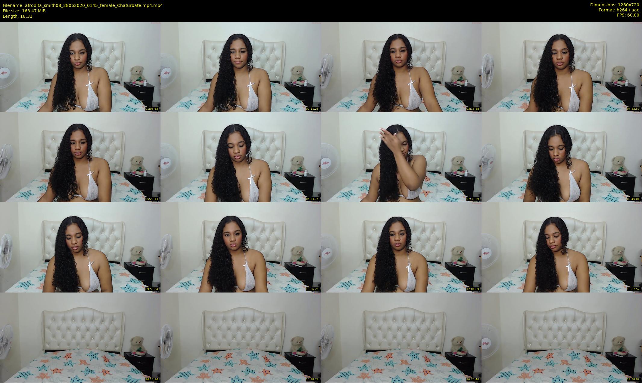 afrodita_smith08 — 19 minute Chaturbate female cam show recording, 720p, Jun 28, 2020