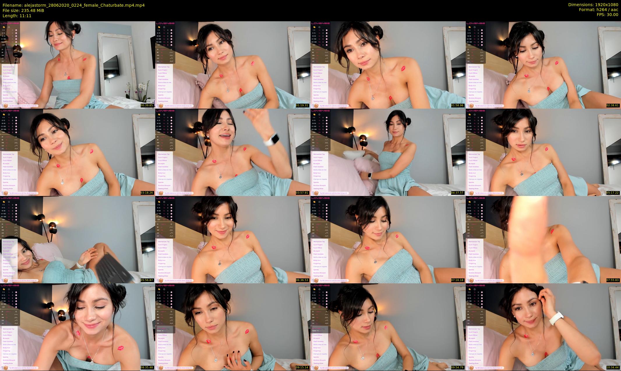 alejastorm — 12 minute Chaturbate female cam show recording, 1080p, Jun 28, 2020