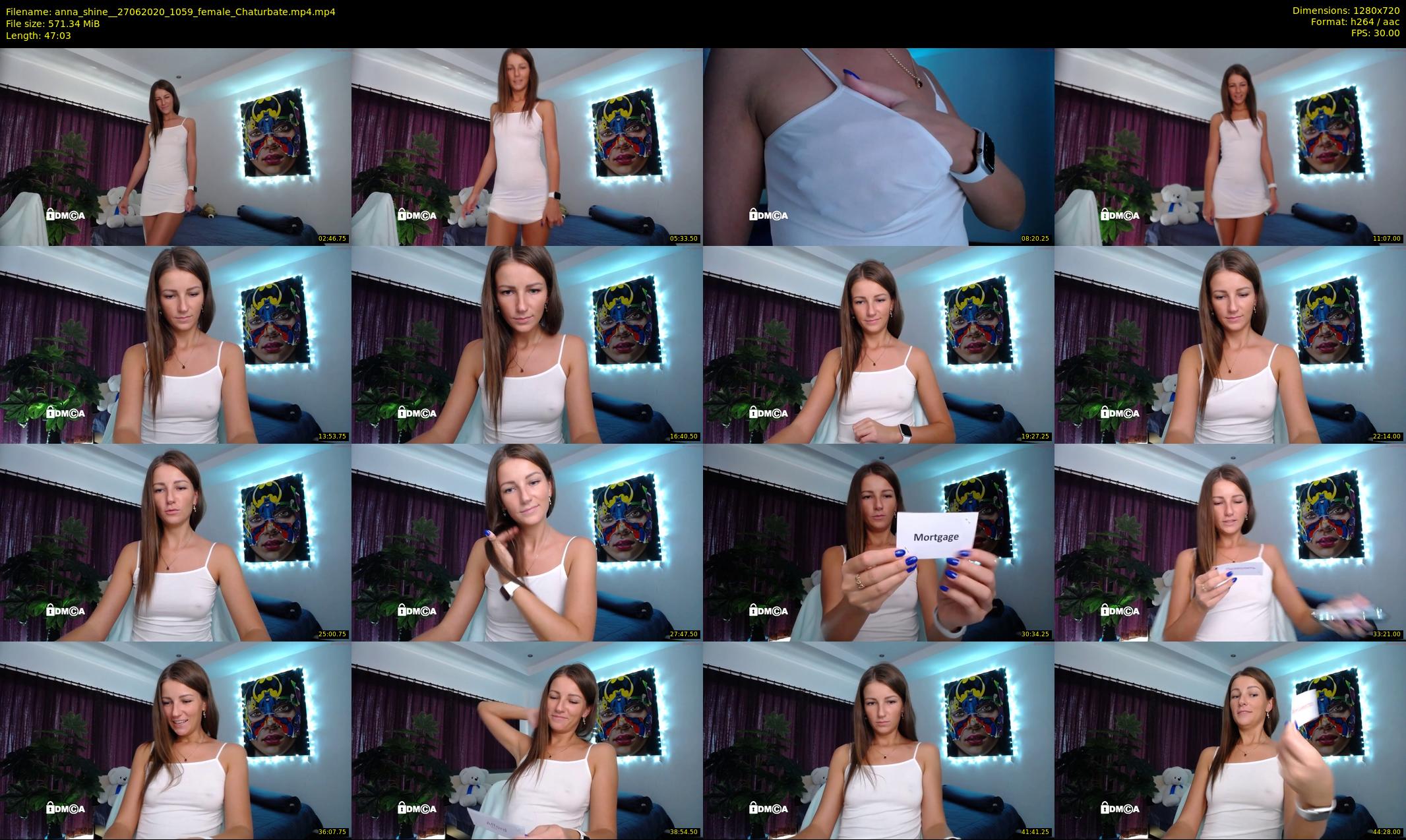 anna_shine_ — 48 minute Chaturbate female cam show recording, 720p, Jun 27, 2020