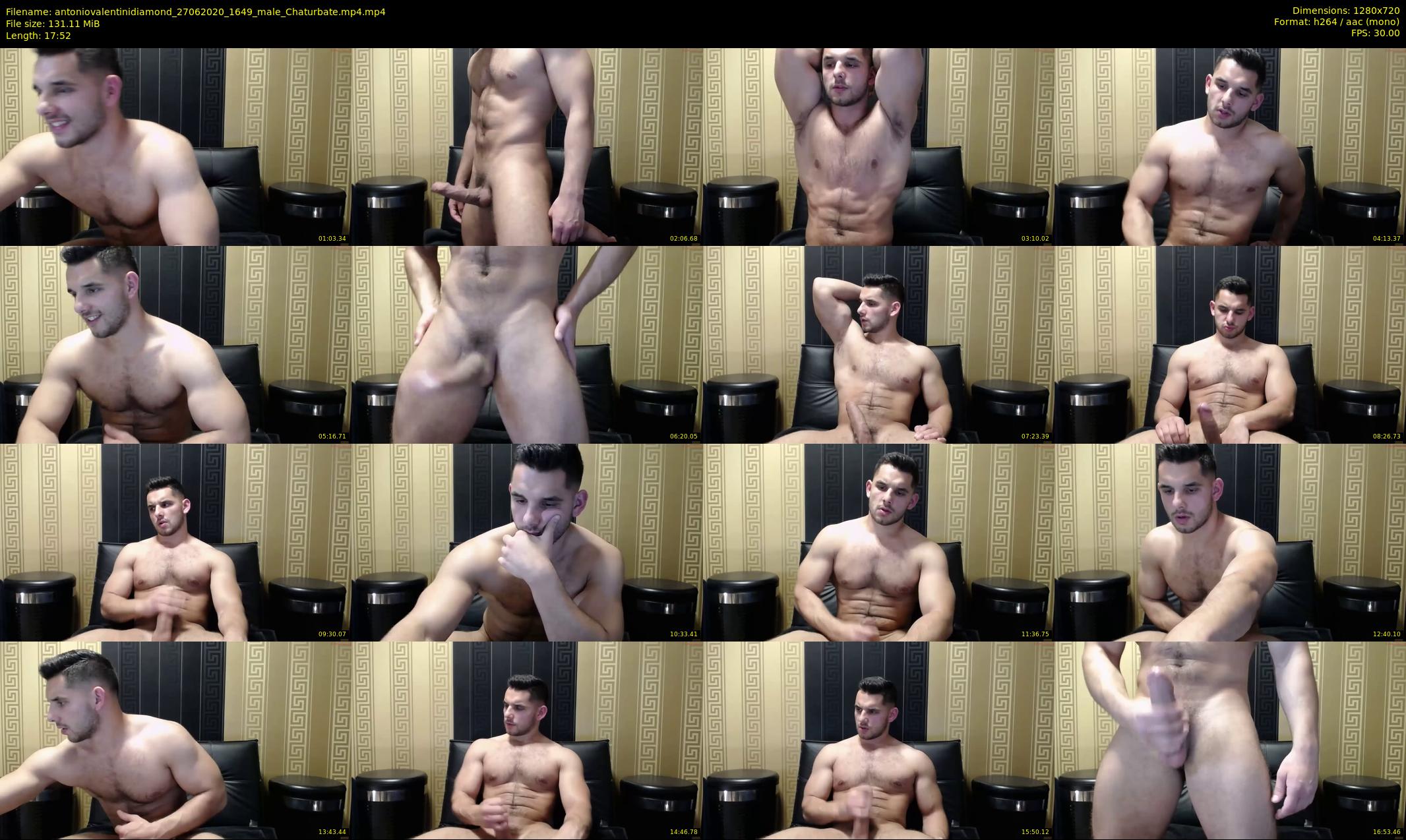 antoniovalentinidiamond — 18 minute Chaturbate male cam show recording, 720p, Jun 27, 2020