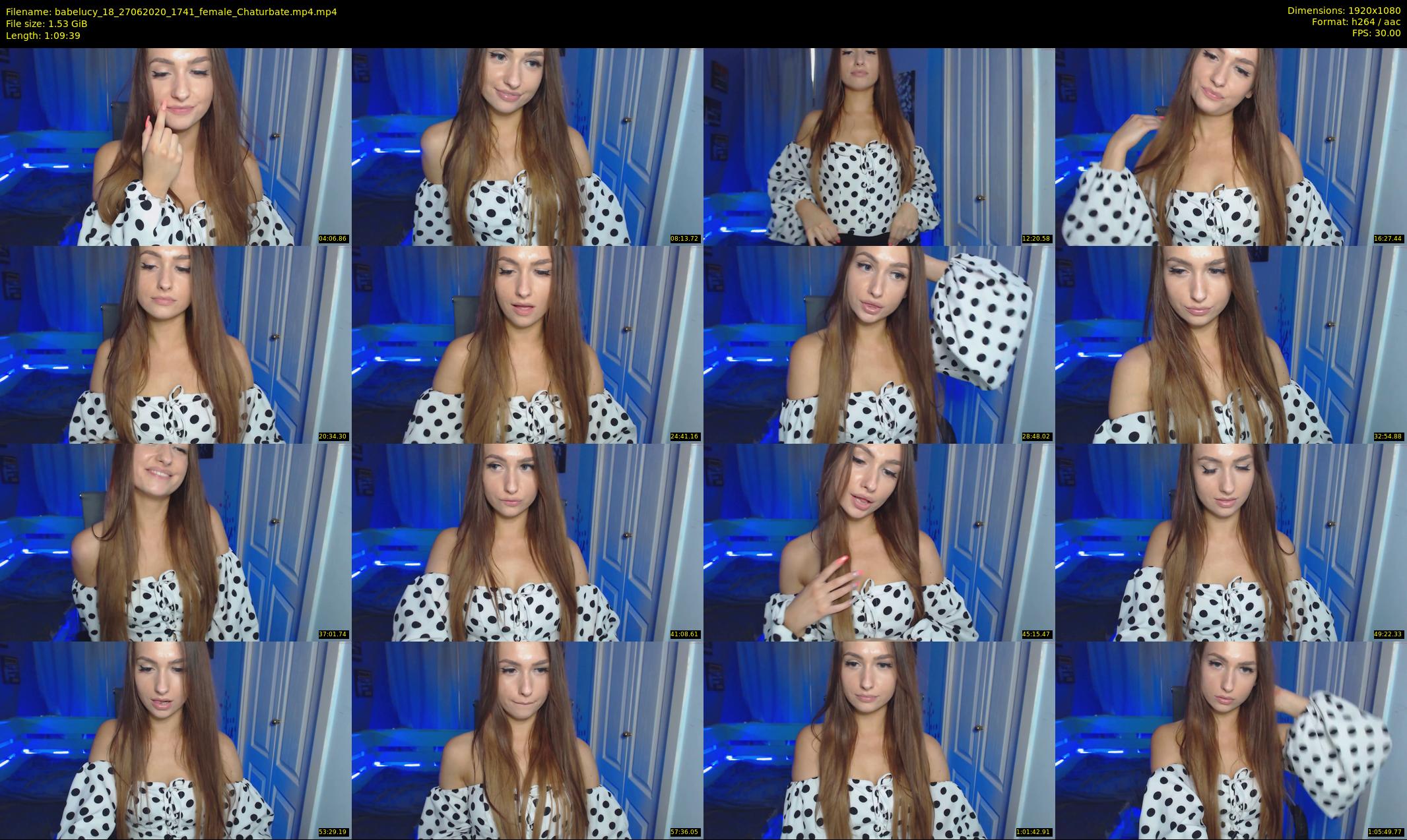 babelucy_18 — 70 minute Chaturbate female cam show recording, 1080p, Jun 27, 2020