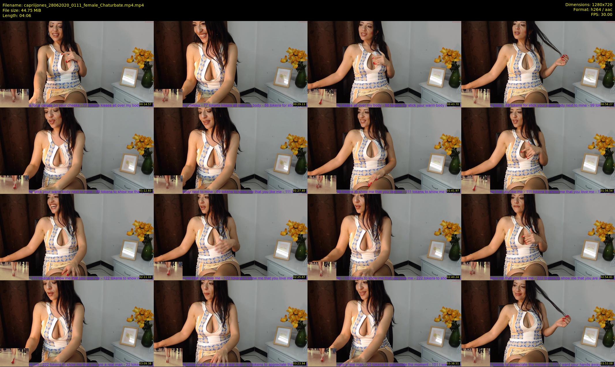 capriijones — 5 minute Chaturbate female cam show recording, 720p, Jun 28, 2020