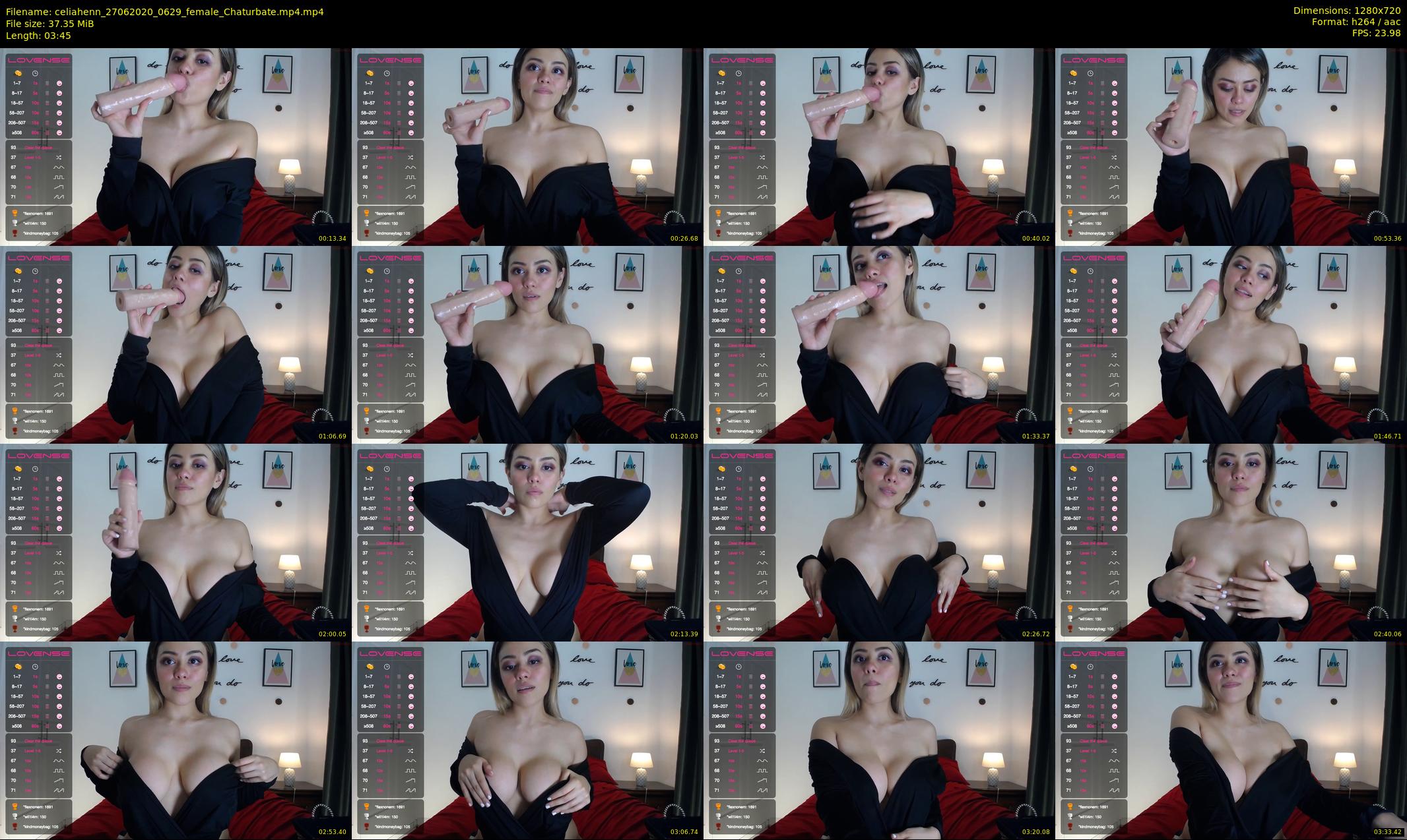 celiahenn — 4 minute Chaturbate female cam show recording, 720p, Jun 27, 2020