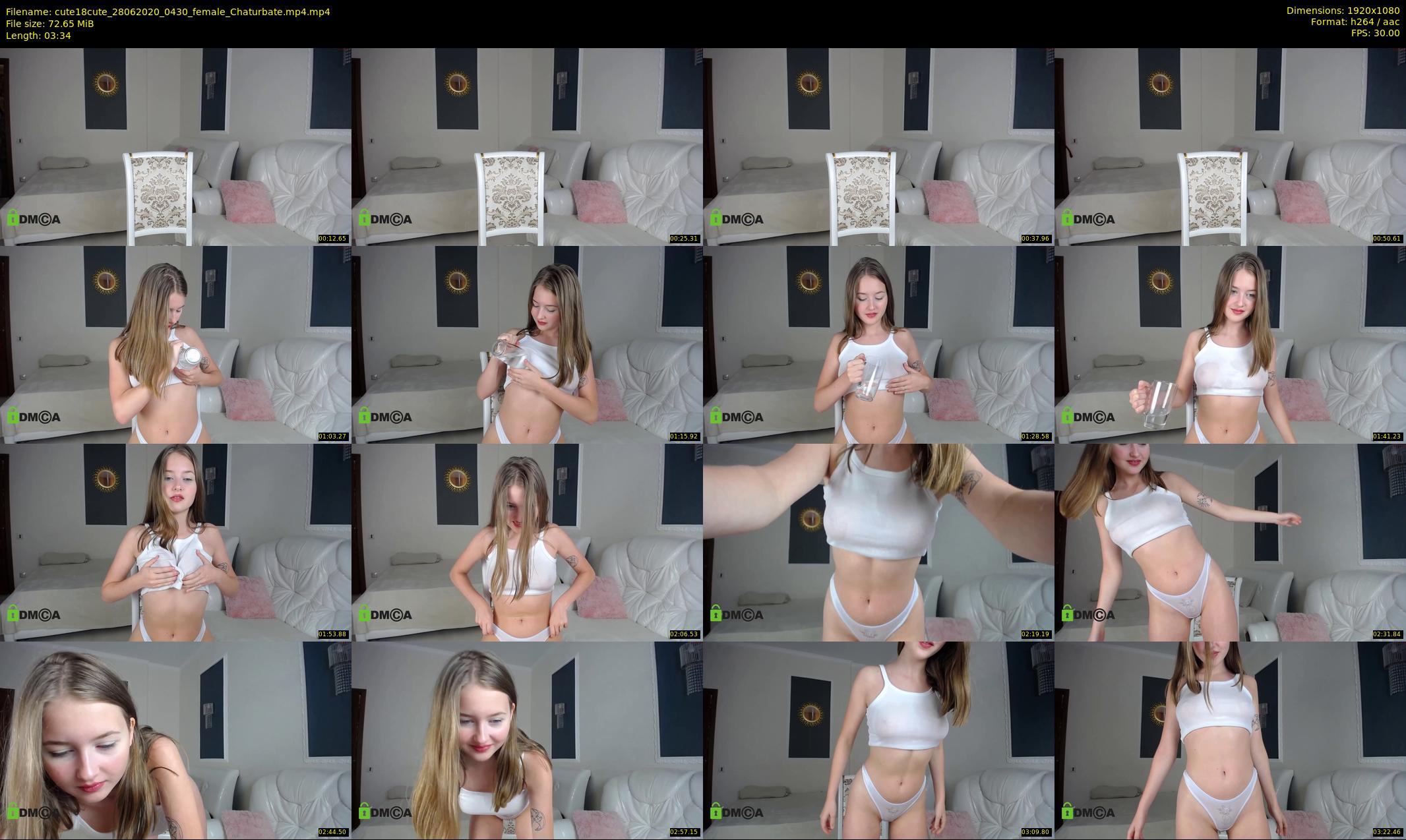 cute18cute — 4 minute Chaturbate female cam show recording, 1080p, Jun 28, 2020