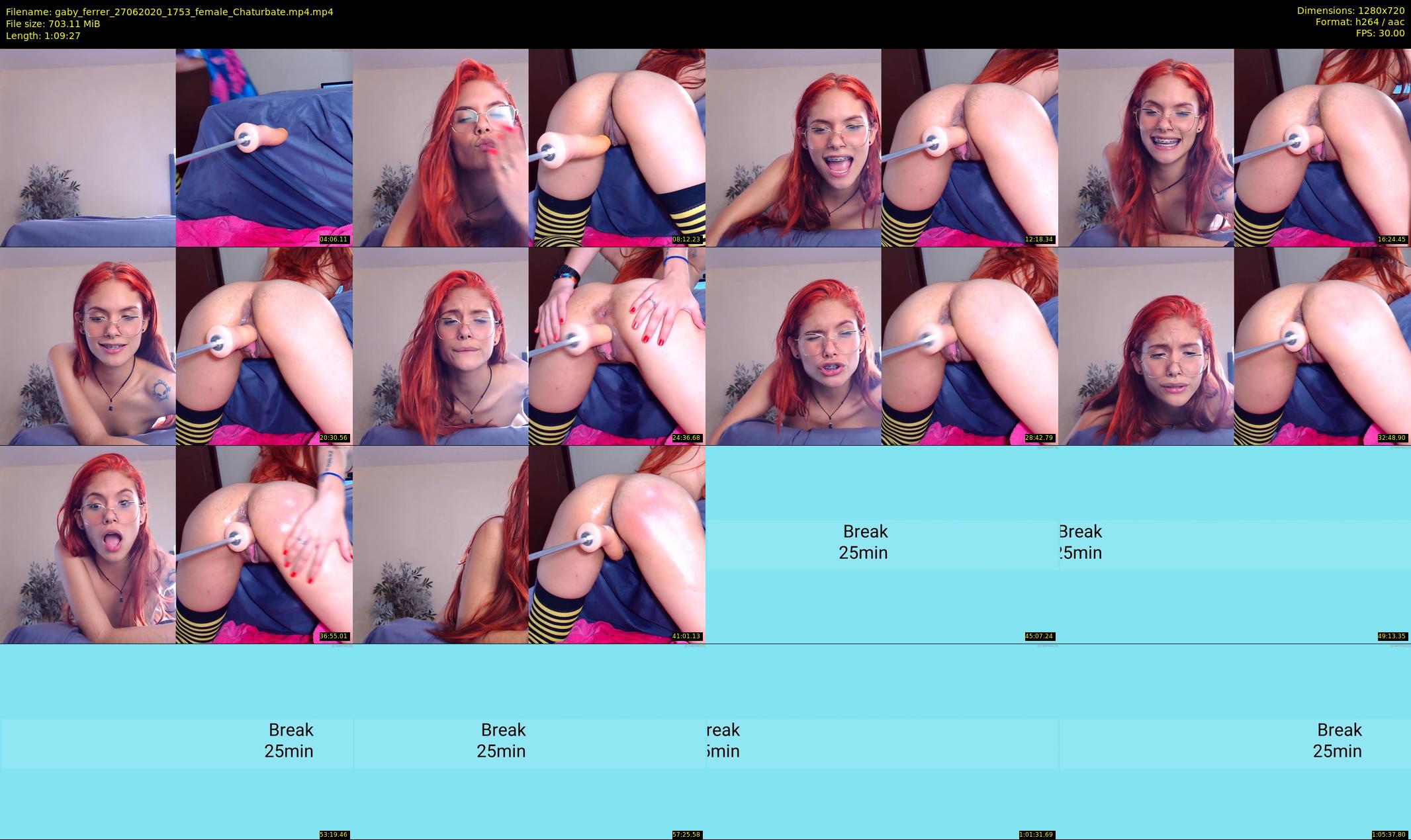 gaby_ferrer — 70 minute Chaturbate female cam show recording, 720p, Jun 27, 2020