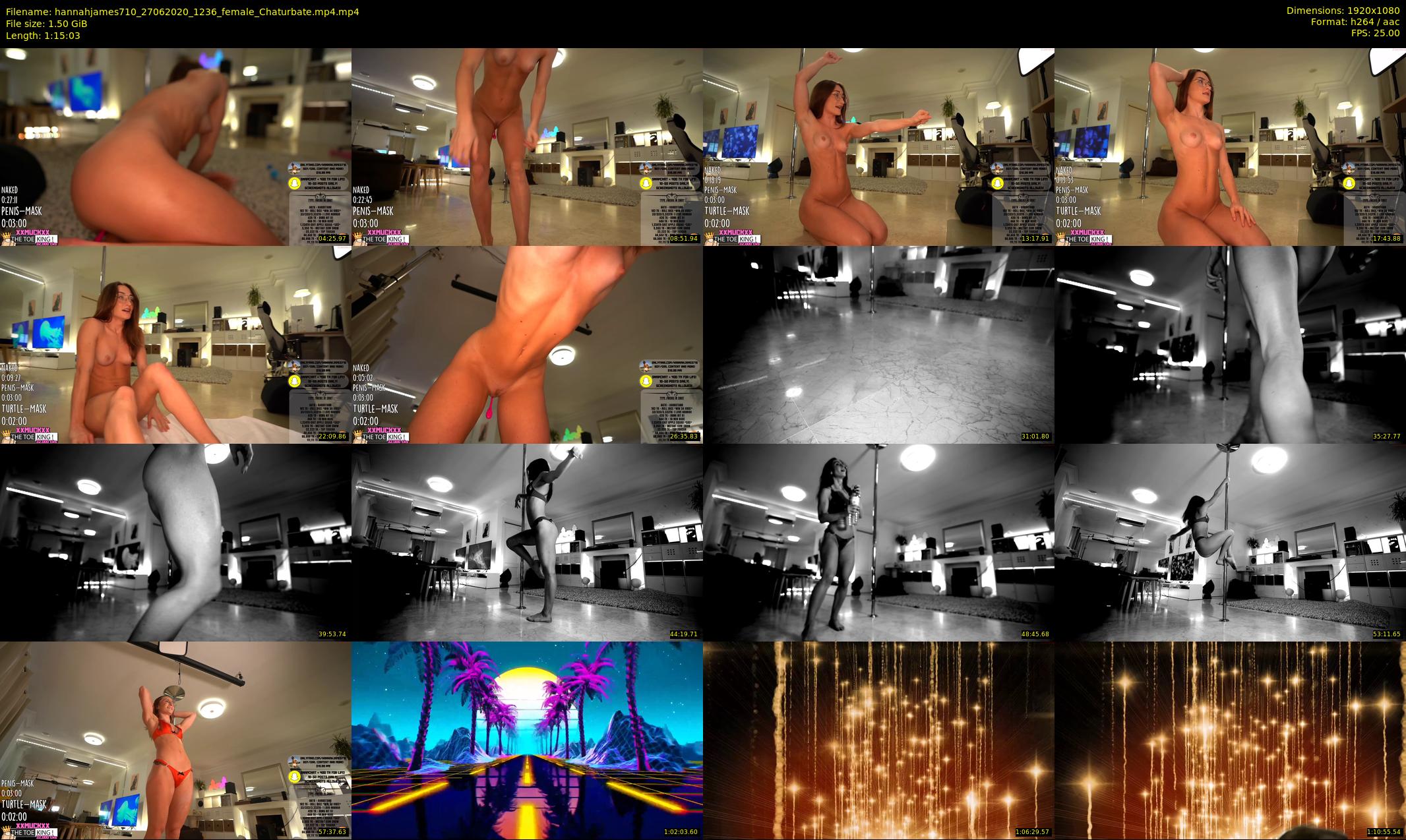 hannahjames710 — 76 minute Chaturbate female cam show recording, 1080p, Jun 27, 2020