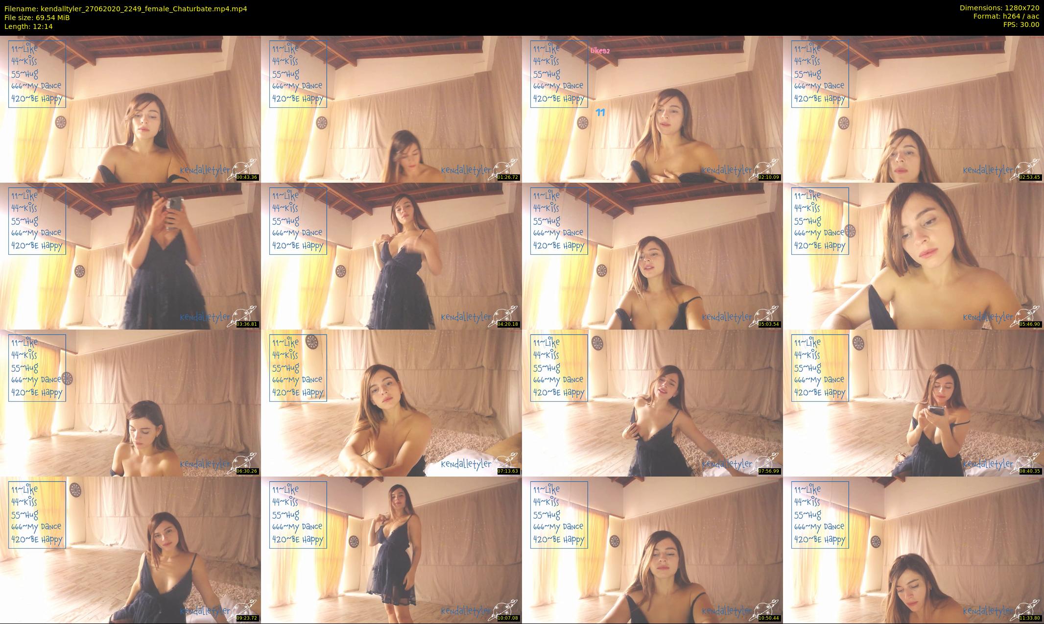 kendalltyler — 13 minute Chaturbate female cam show recording, 720p, Jun 27, 2020
