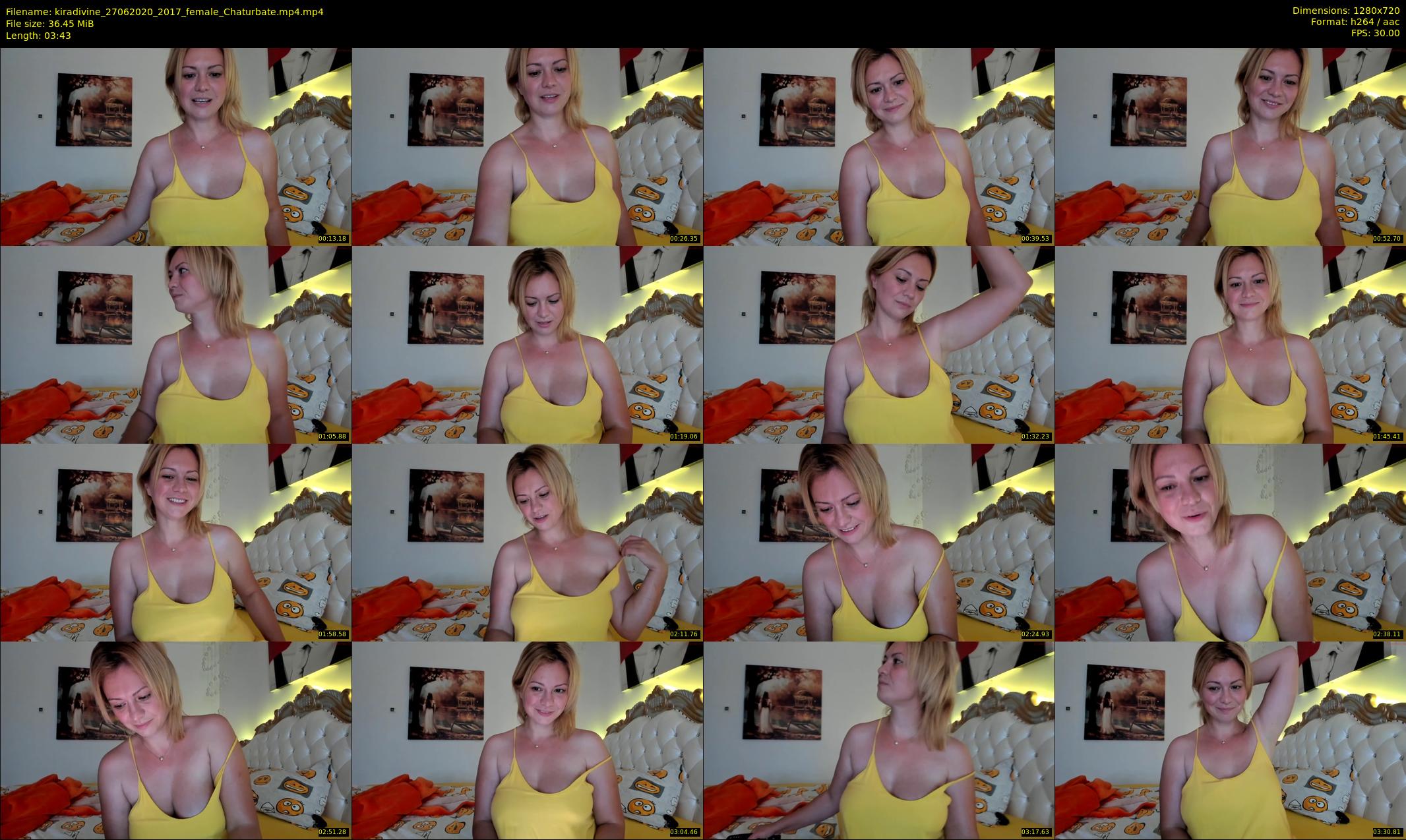 kiradivine — 4 minute Chaturbate female cam show recording, 720p, Jun 27, 2020