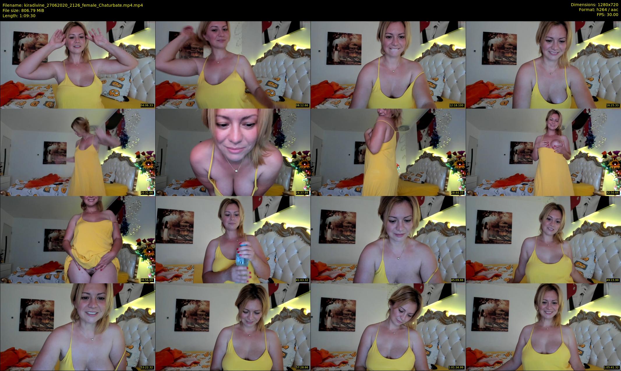 kiradivine — 70 minute Chaturbate female cam show recording, 720p, Jun 27, 2020