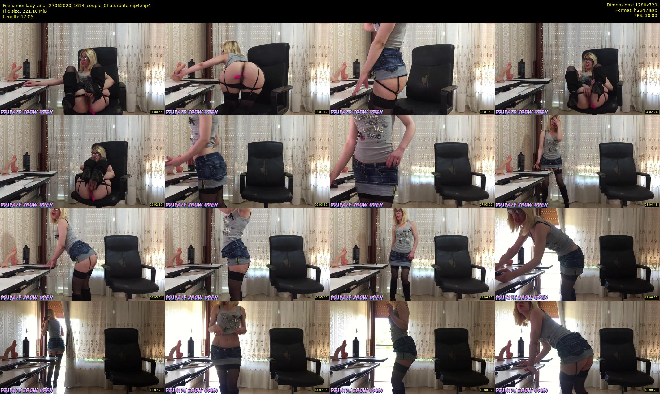 lady_anal — 18 minute Chaturbate female cam show recording, 720p, Jun 27, 2020