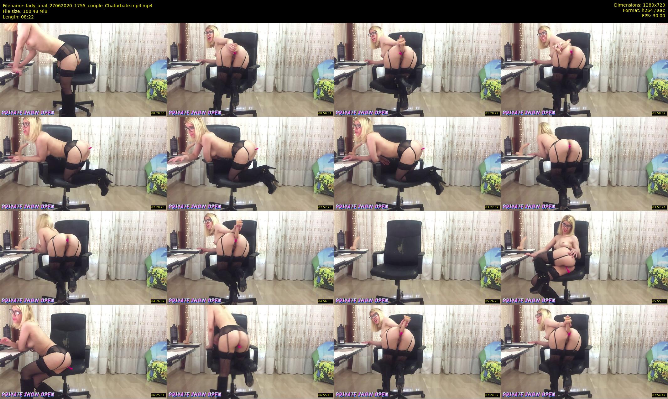 lady_anal — 9 minute Chaturbate female cam show recording, 720p, Jun 27, 2020