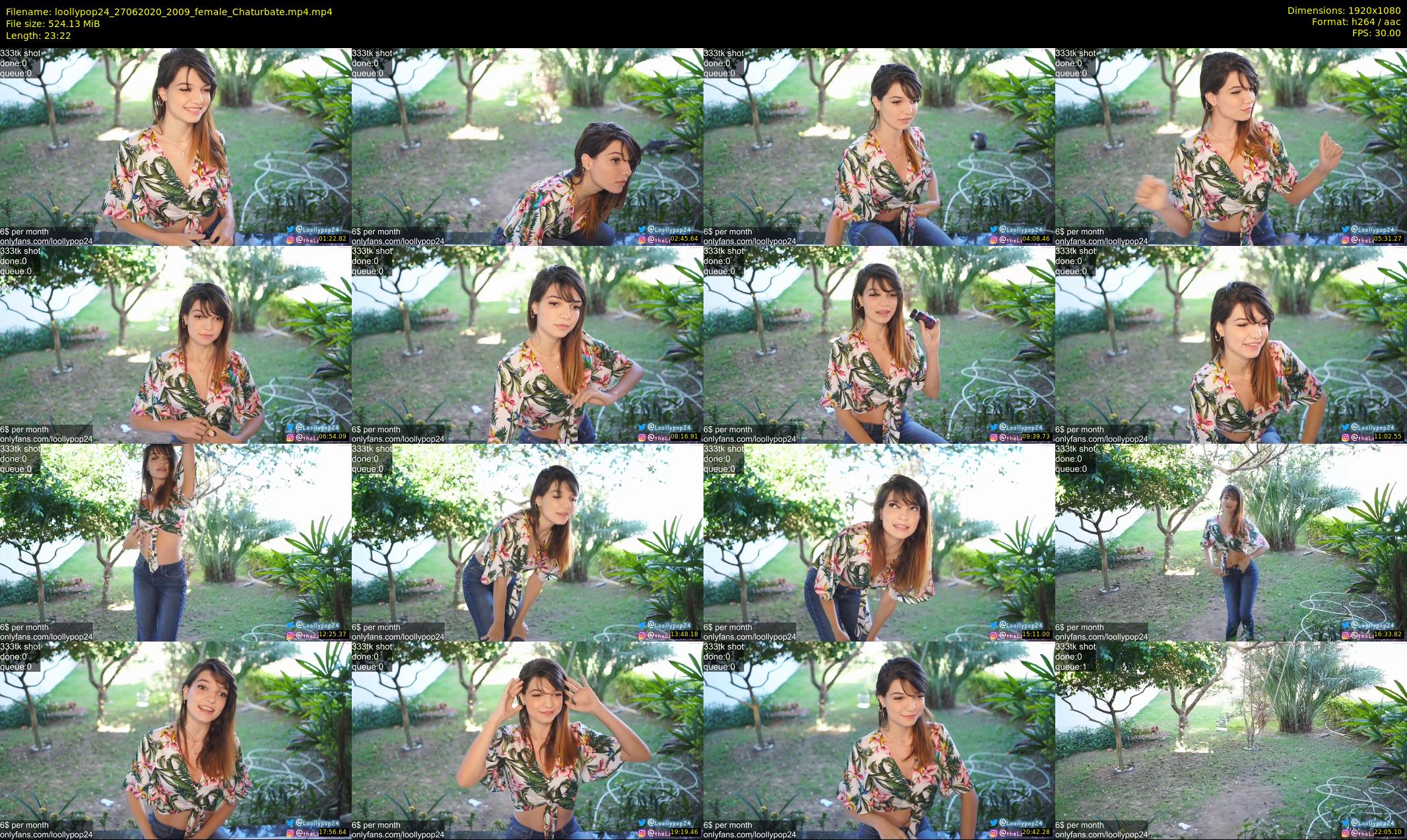 loollypop24 — 24 minute Chaturbate female cam show recording, 1080p, Jun 27, 2020