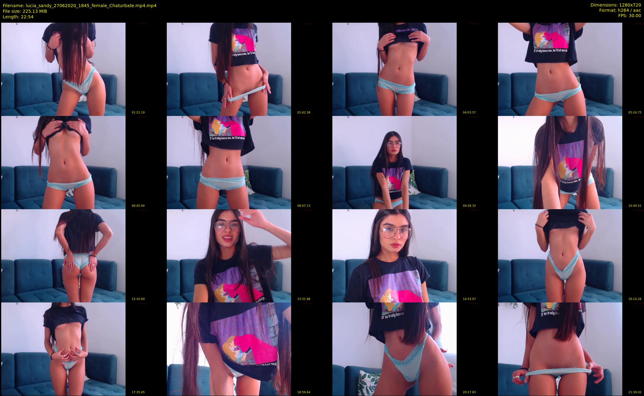 lucia_sandy — 23 minute Chaturbate female cam show recording, 720p, Jun 27, 2020