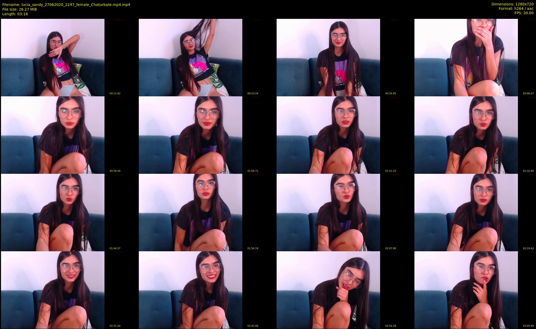lucia_sandy — 4 minute Chaturbate female cam show recording, 720p, Jun 27, 2020