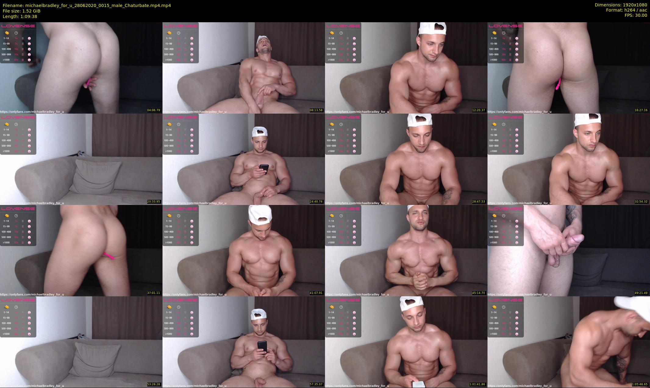 michaelbradley_for_u — 70 minute Chaturbate male cam show recording, 1080p, Jun 28, 2020