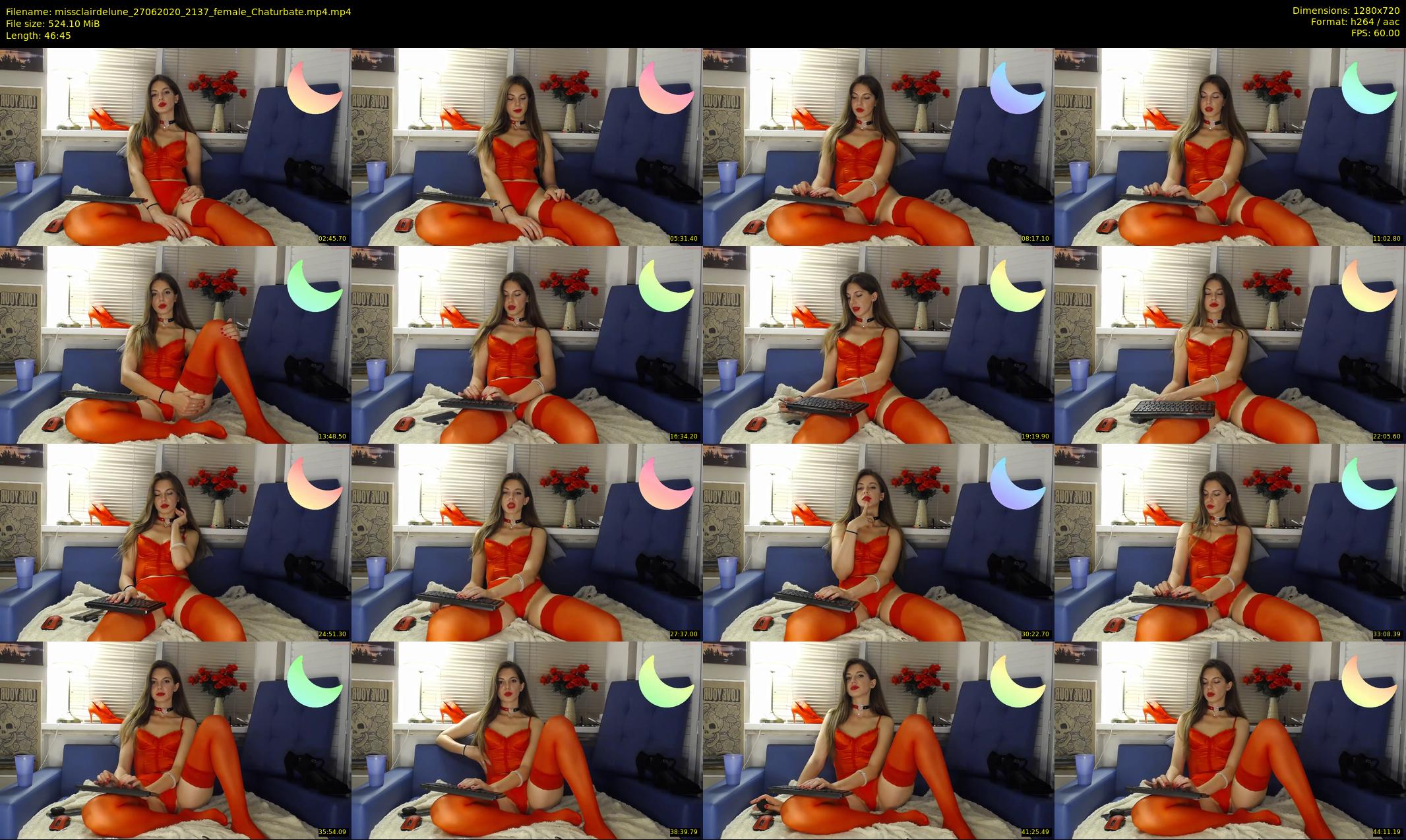 missclairdelune — 47 minute Chaturbate female cam show recording, 720p, Jun 27, 2020