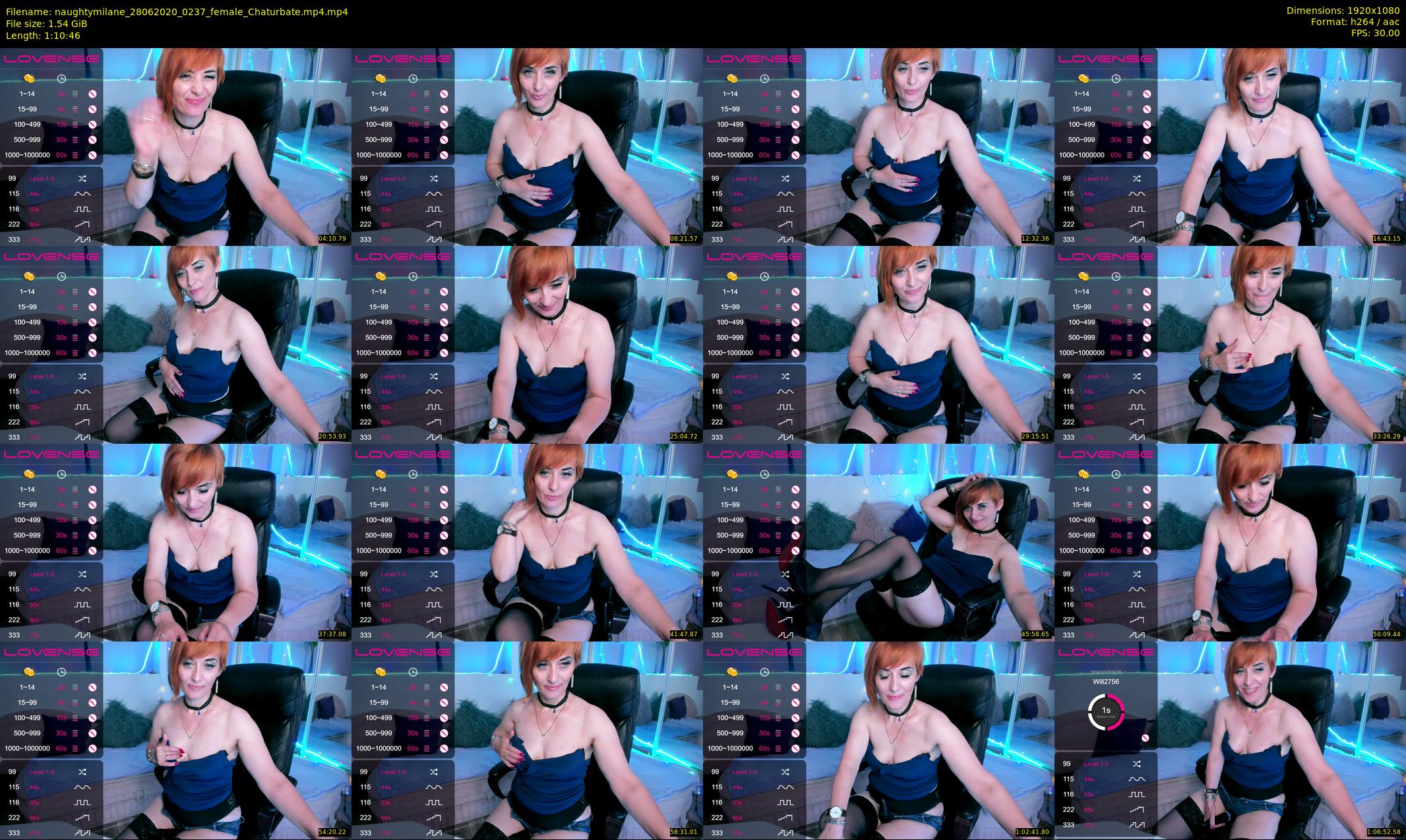 naughtymilane — 71 minute Chaturbate female cam show recording, 1080p, Jun 28, 2020