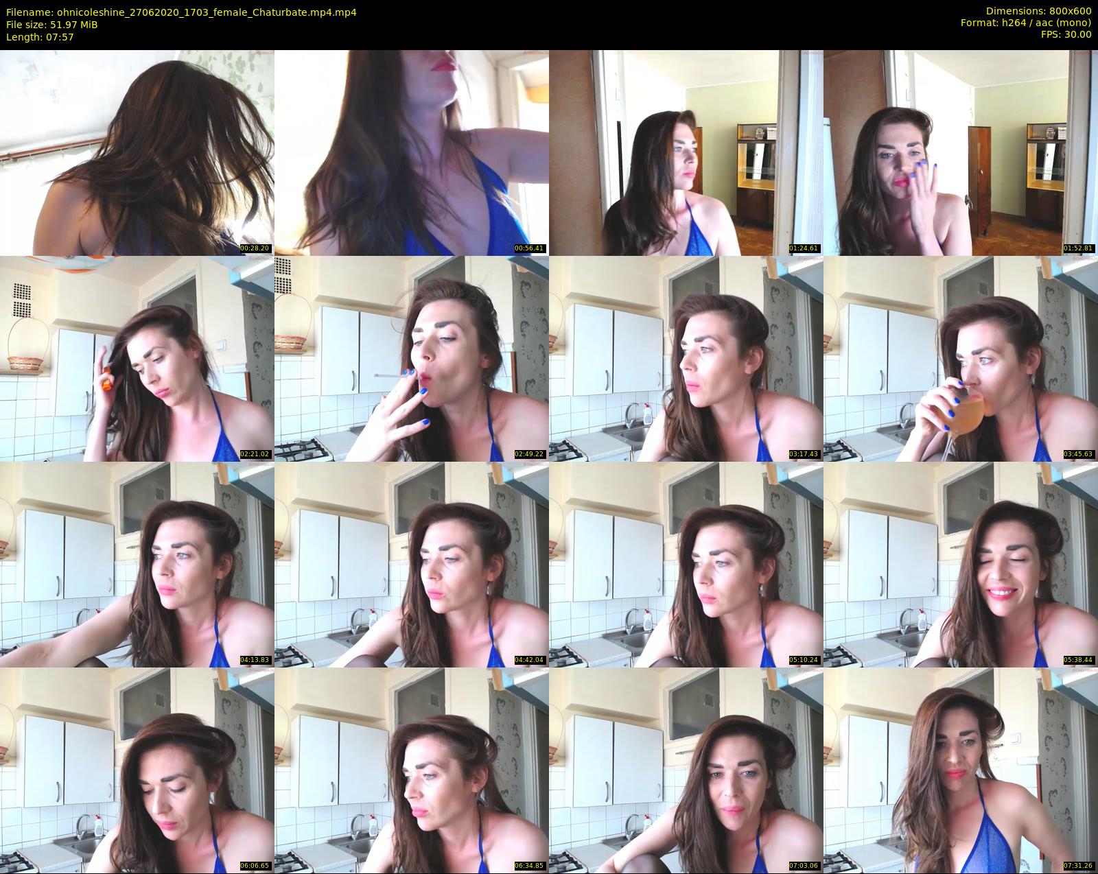 ohnicoleshine — 8 minute Chaturbate female cam show recording, 480p, Jun 27, 2020